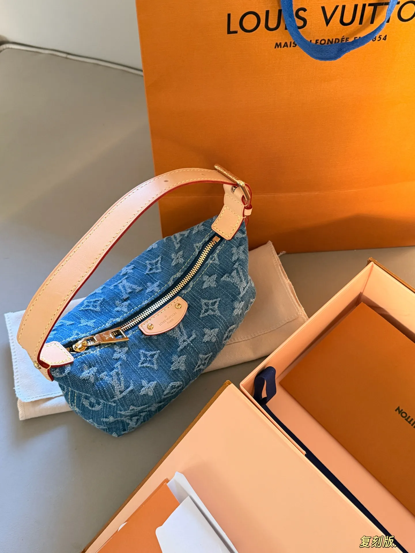 Monogram Denim Lunchbox Bag D28518424 — view 2