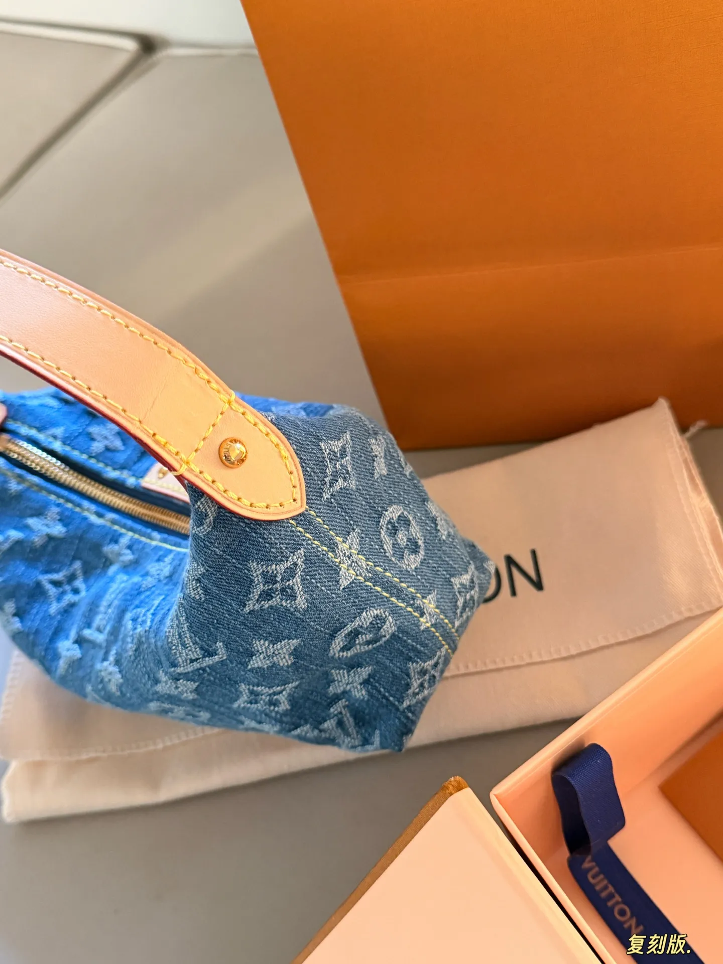 Monogram Denim Lunchbox Bag D28518424 — view 6