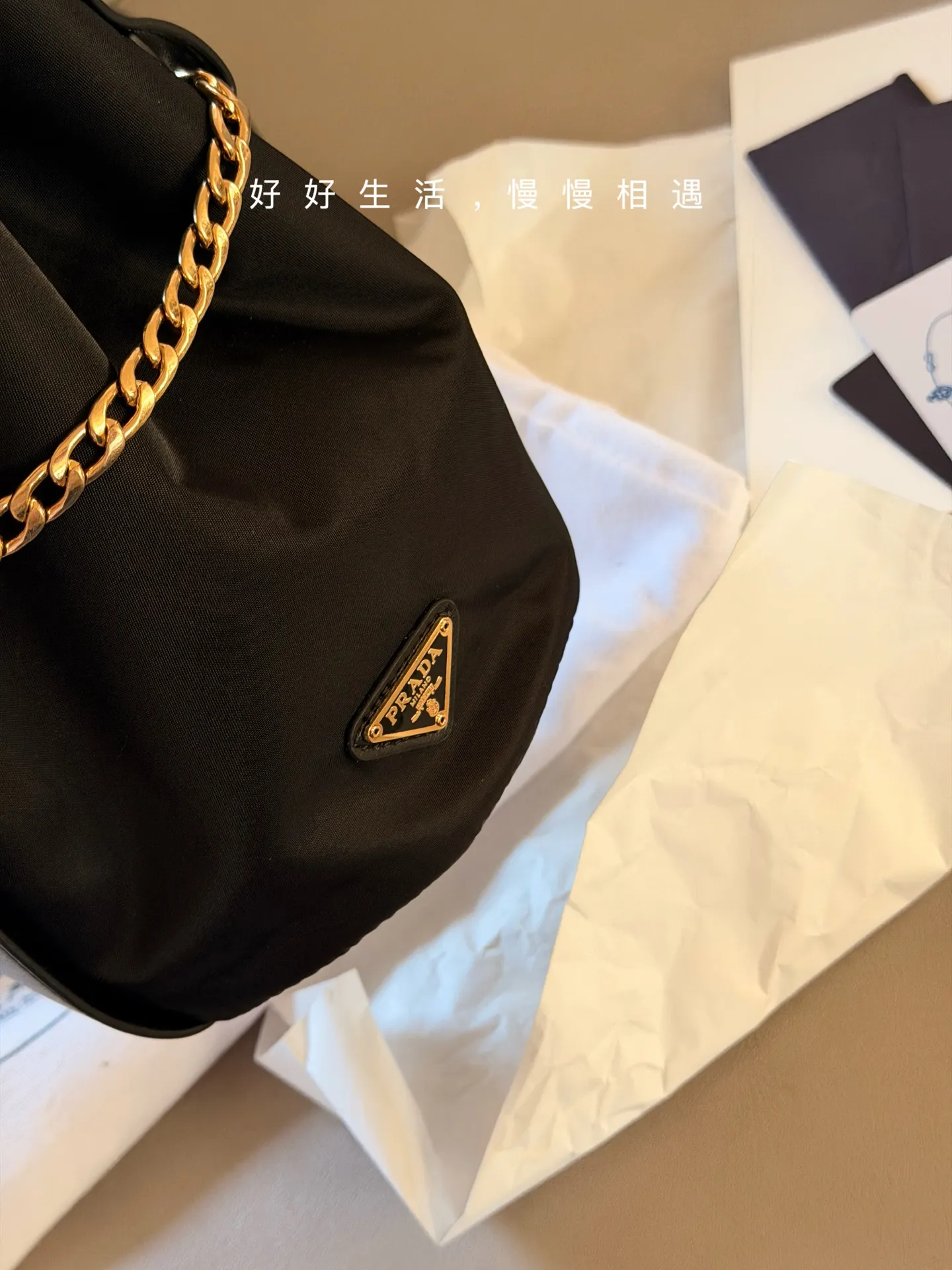Nylon Drawstring Bucket Bag D28518387 — view 3
