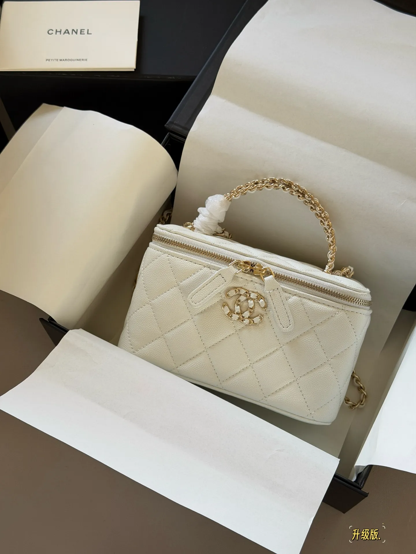 Quilted Vanity Case with Chain Strap D28518152 — view 16