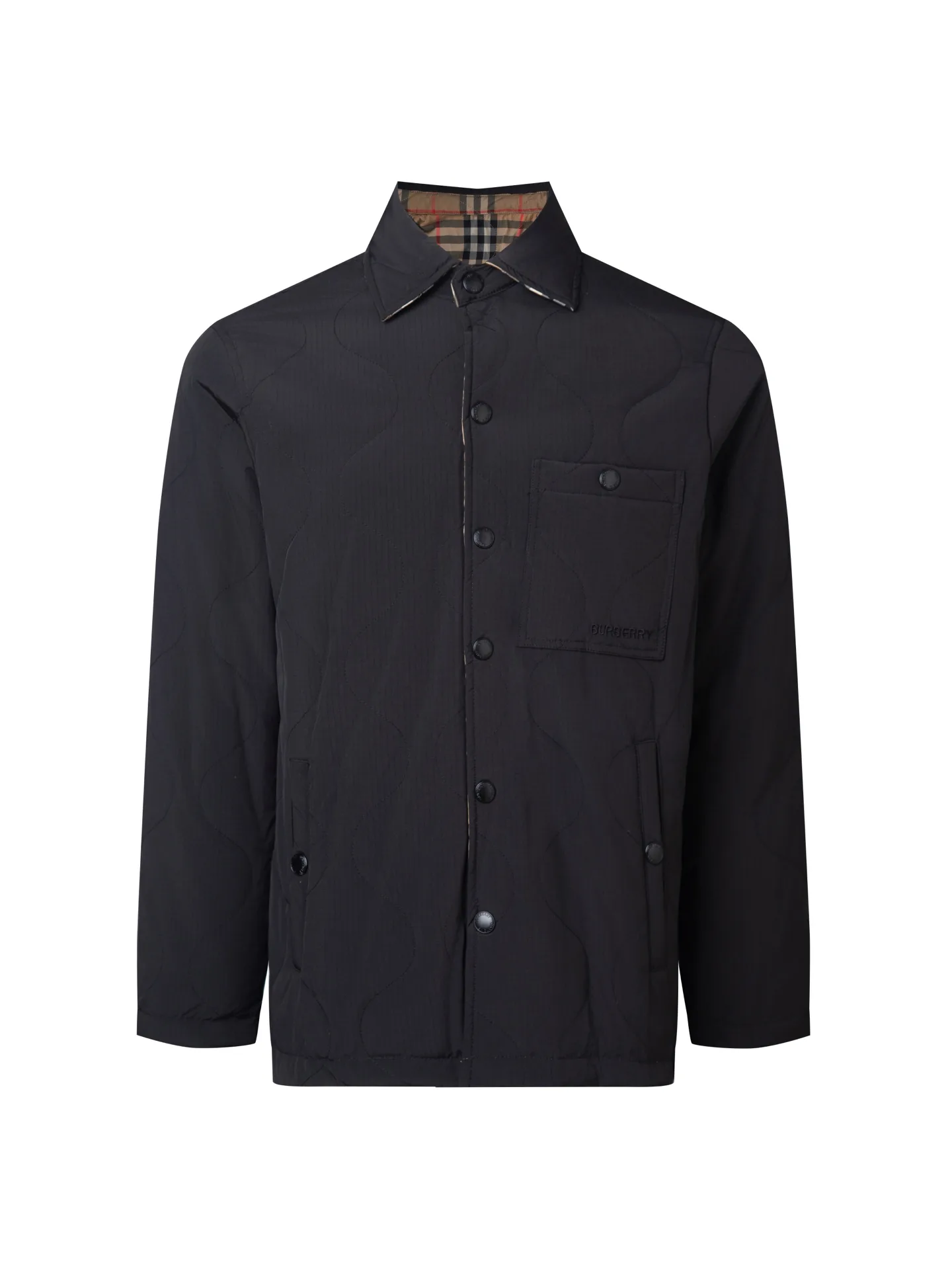 Reversible Quilted Check Lining Jacket D28516020