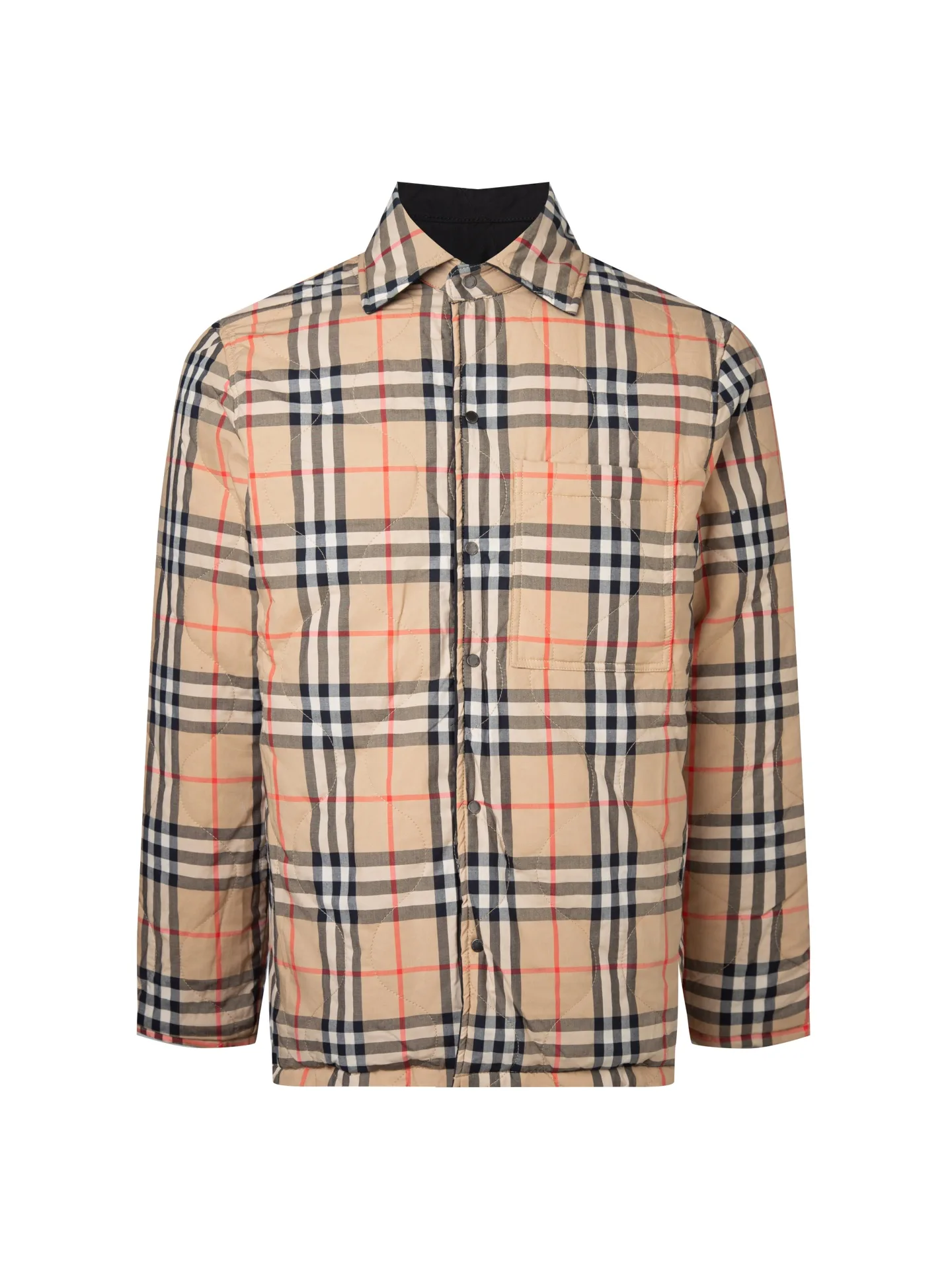 Reversible Quilted Check Lining Jacket D28516020 — view 3