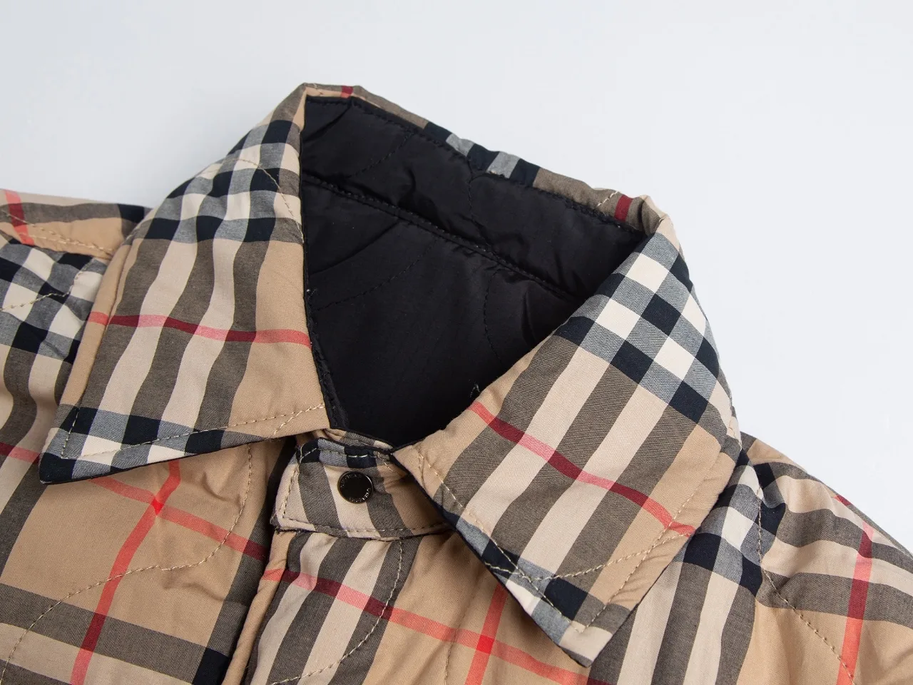 Reversible Quilted Check Lining Jacket D28516020 — view 5