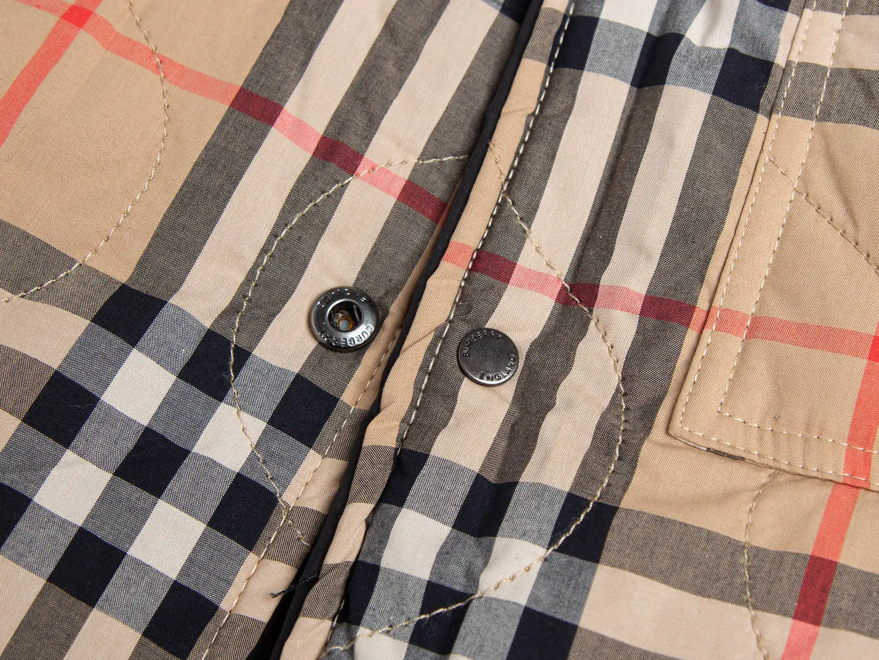Reversible Quilted Check Lining Jacket D28516020 — view 7