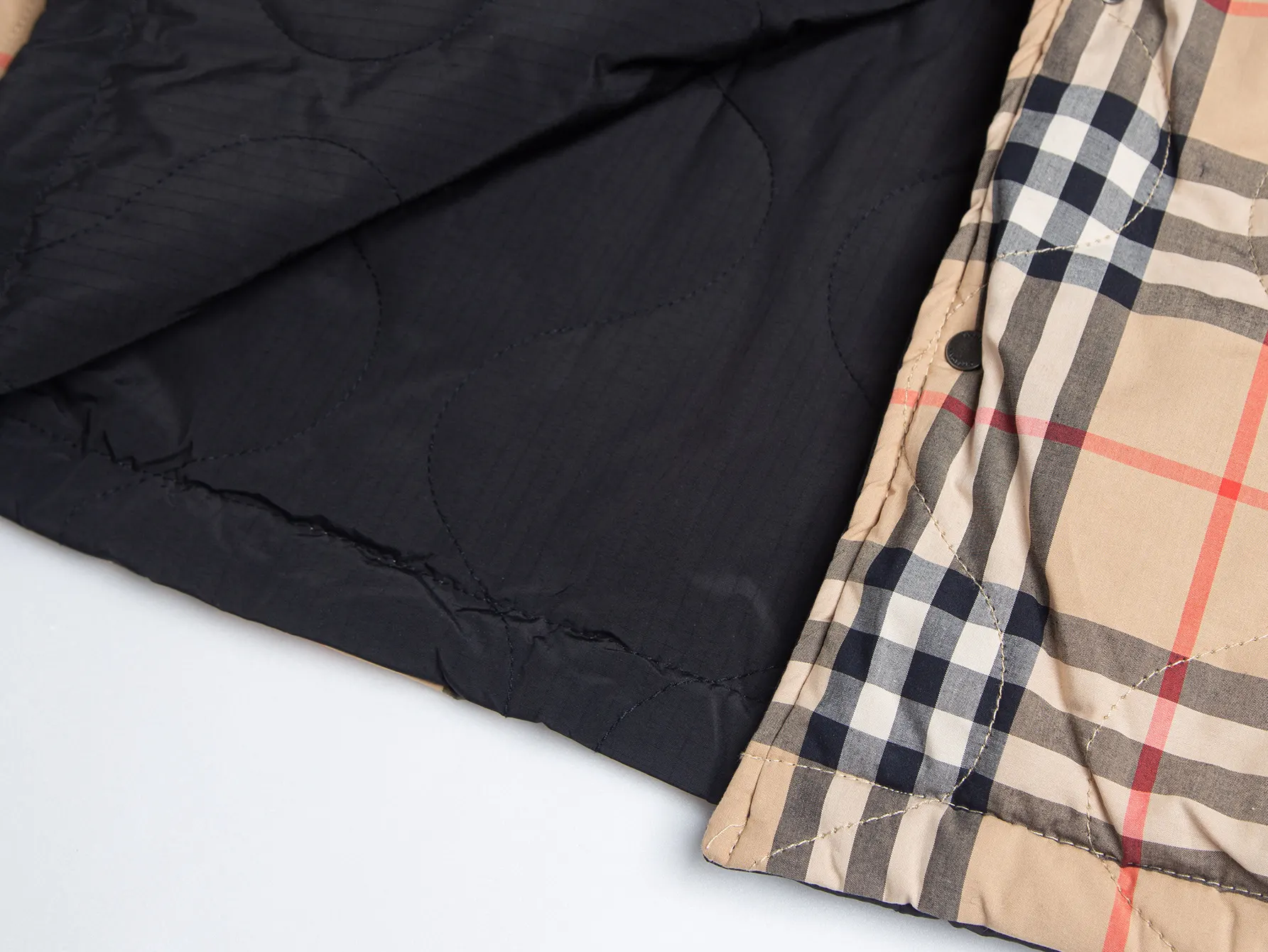Reversible Quilted Check Lining Jacket D28516020 — view 8