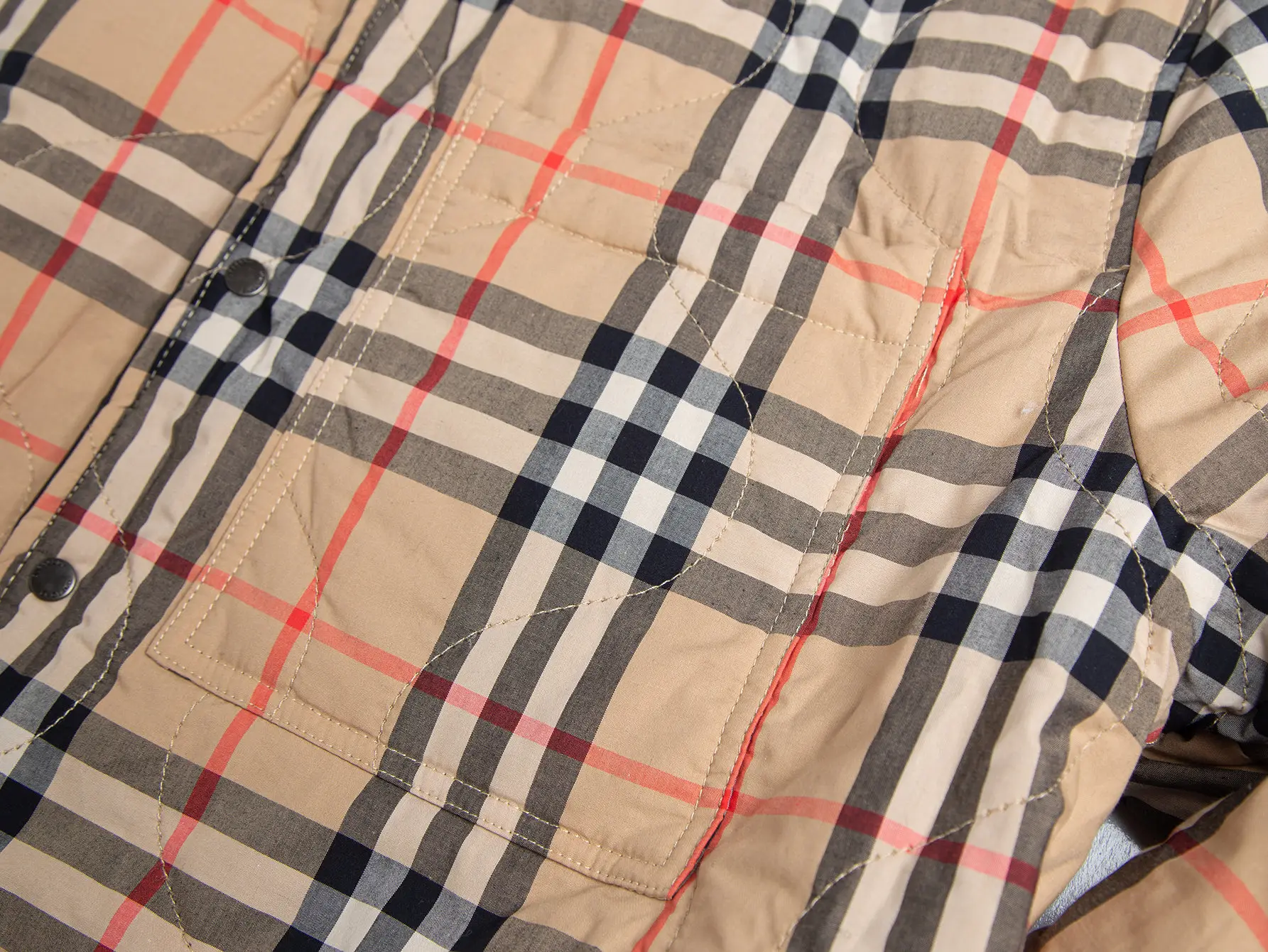 Reversible Quilted Check Lining Jacket D28516020 — view 9