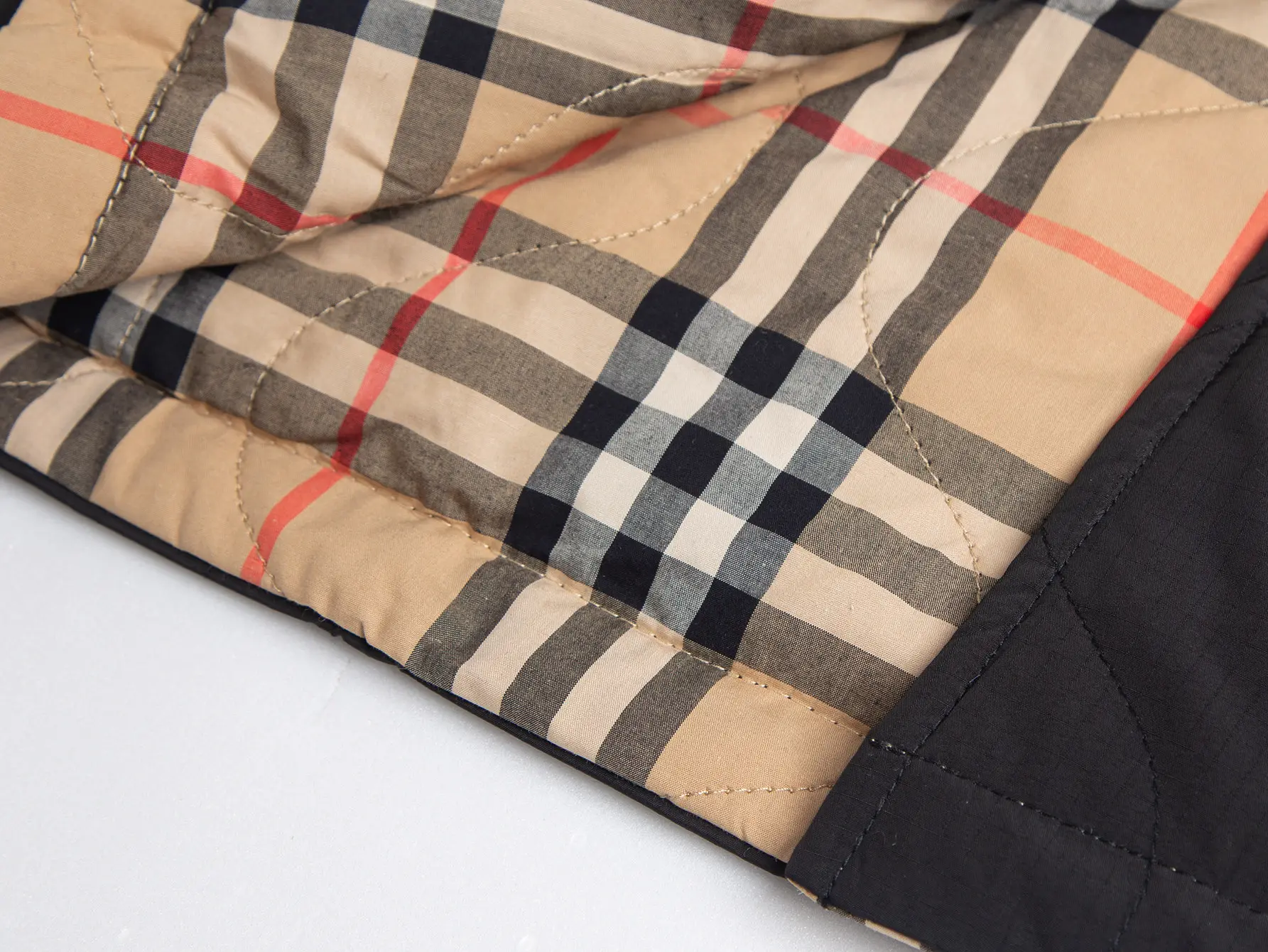 Reversible Quilted Check Lining Jacket D28516020 — view 11
