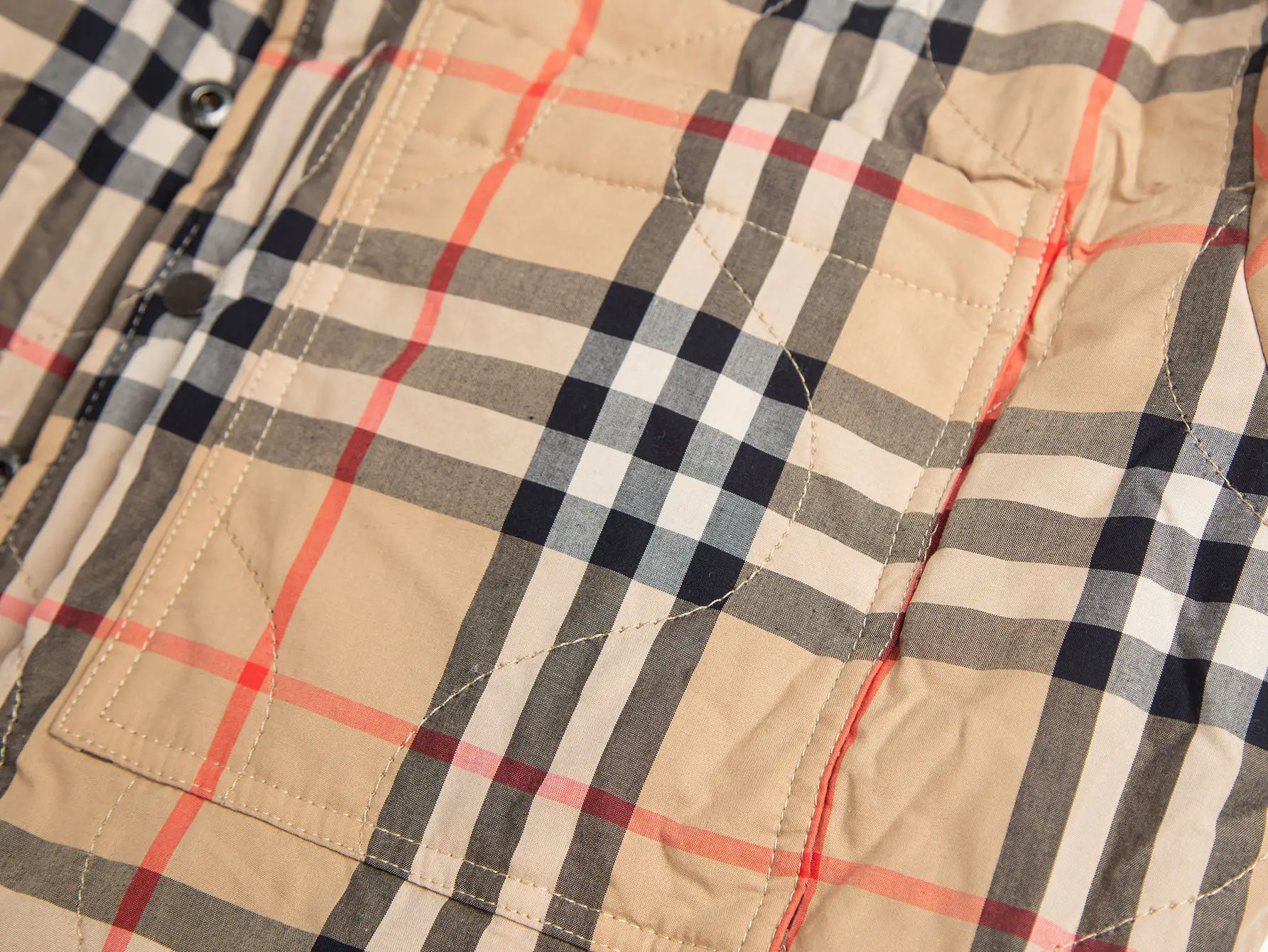 Reversible Quilted Check Lining Jacket D28516020 — view 12