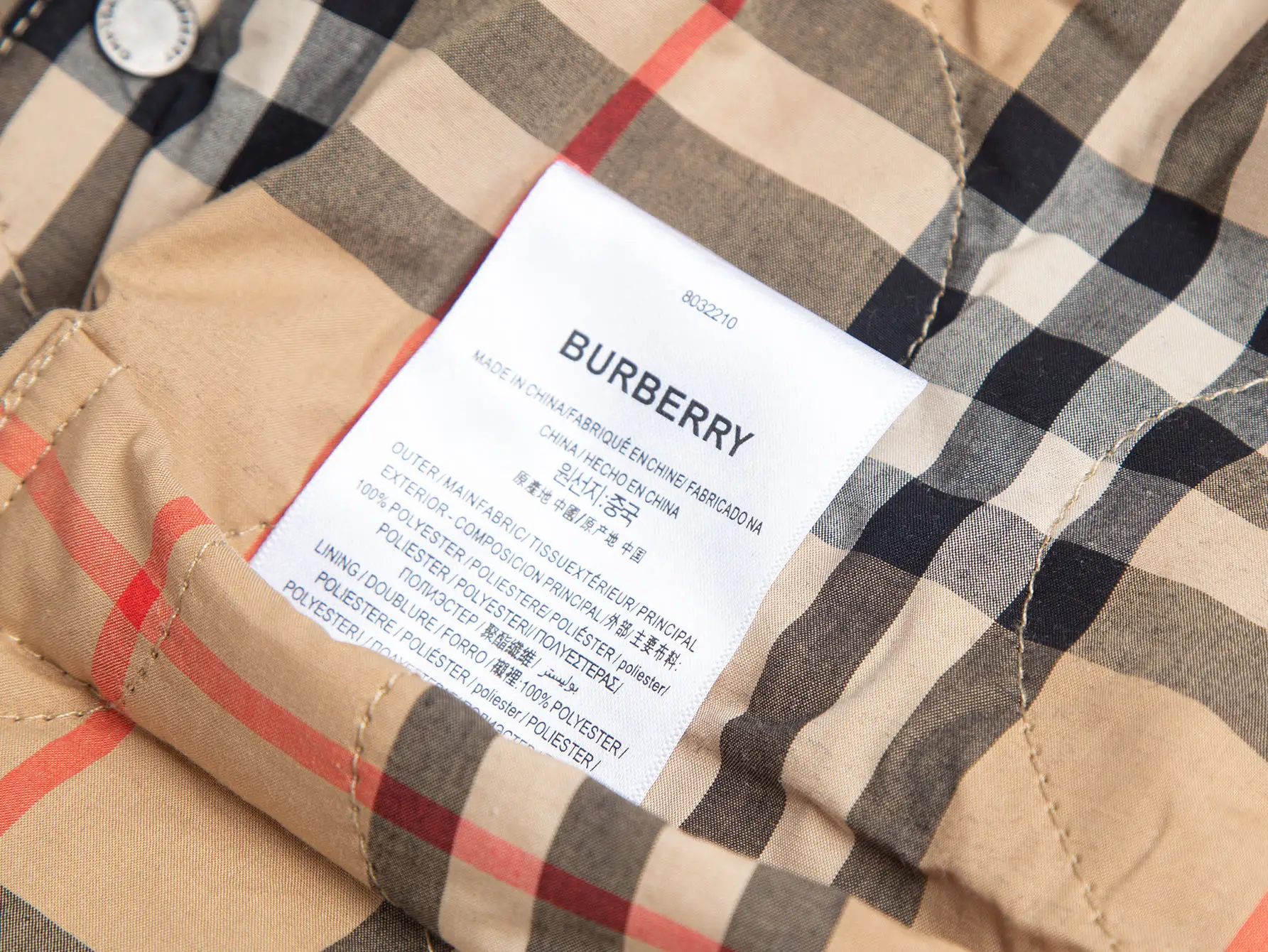 Reversible Quilted Check Lining Jacket D28516020 — view 14