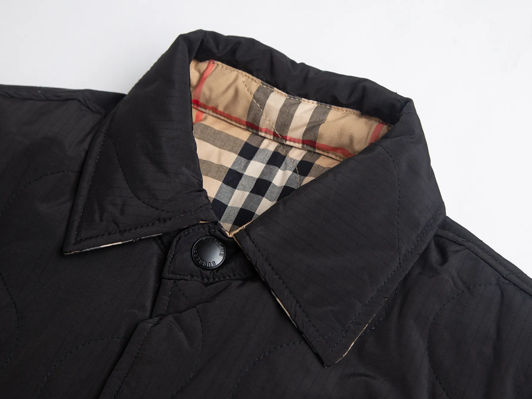 Reversible Quilted Check Lining Jacket D28516020 — view 16