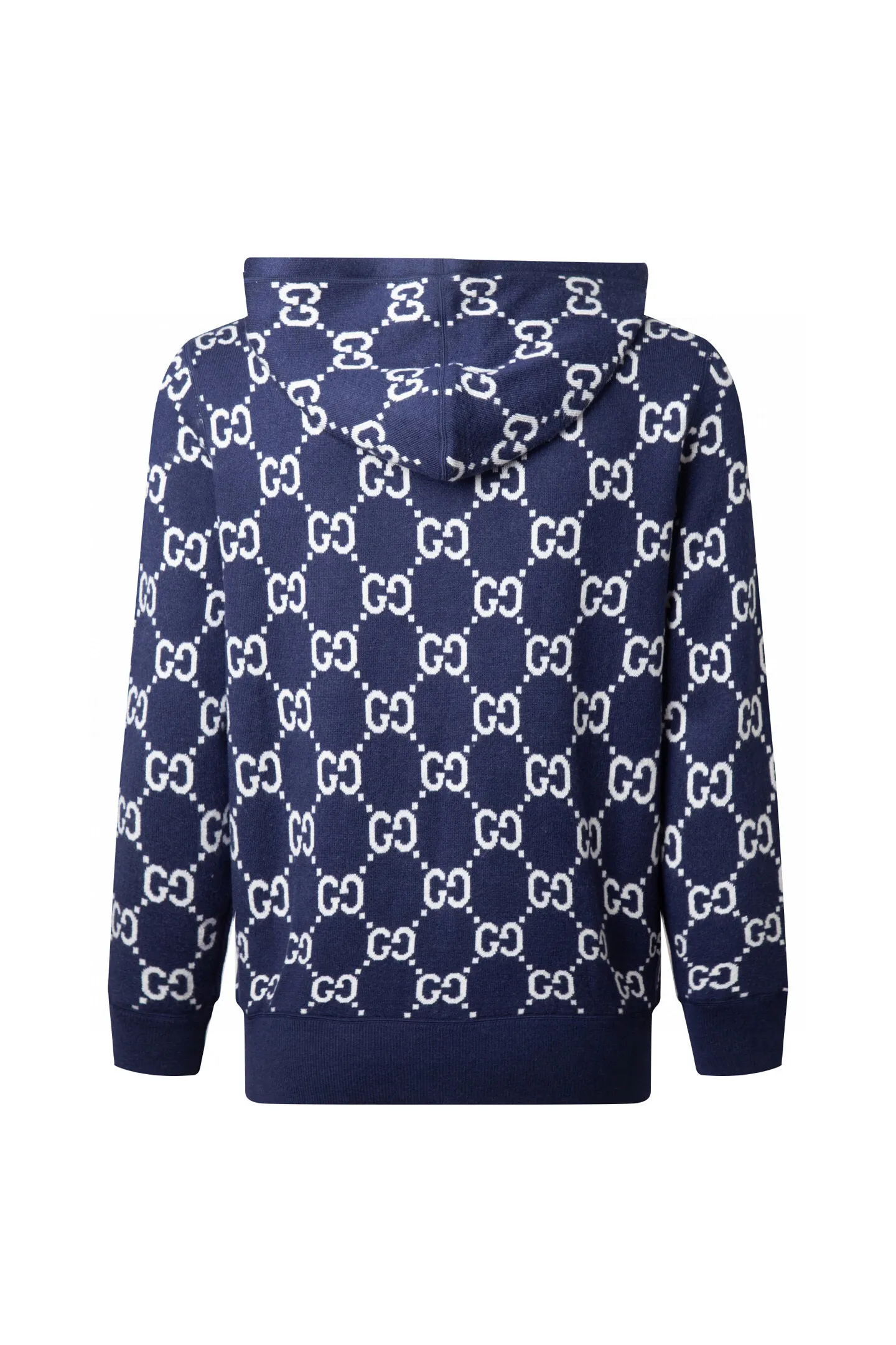 Reversible Monogram Cashmere-Blend Zip-Up Hoodie D28515998 — view 4