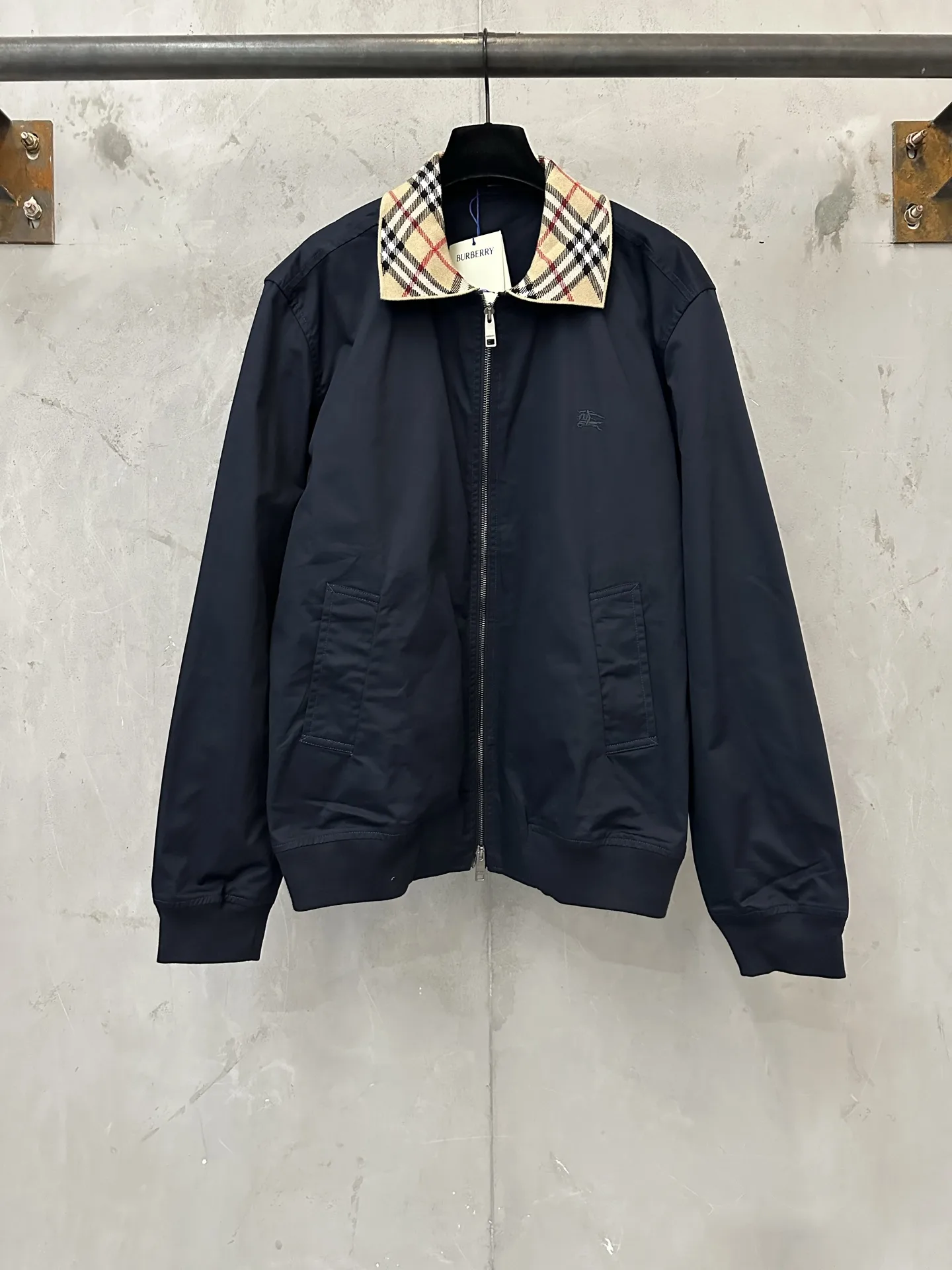 Glenfields Check-Collar Harrington Jacket D29023716