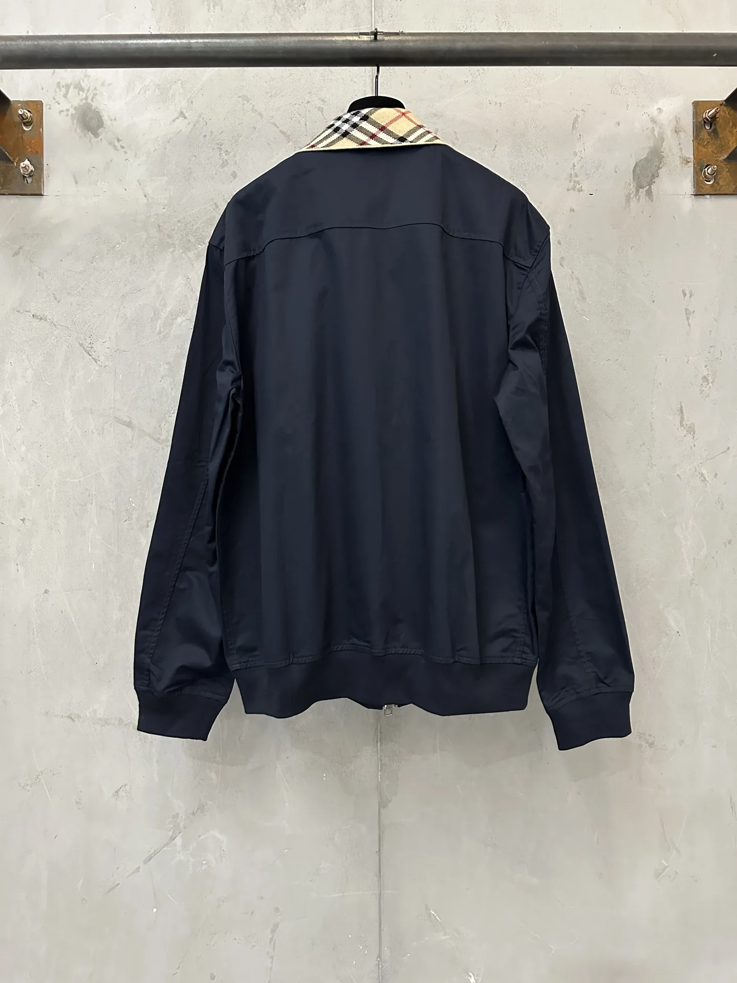 Glenfields Check-Collar Harrington Jacket D29023716 — view 2