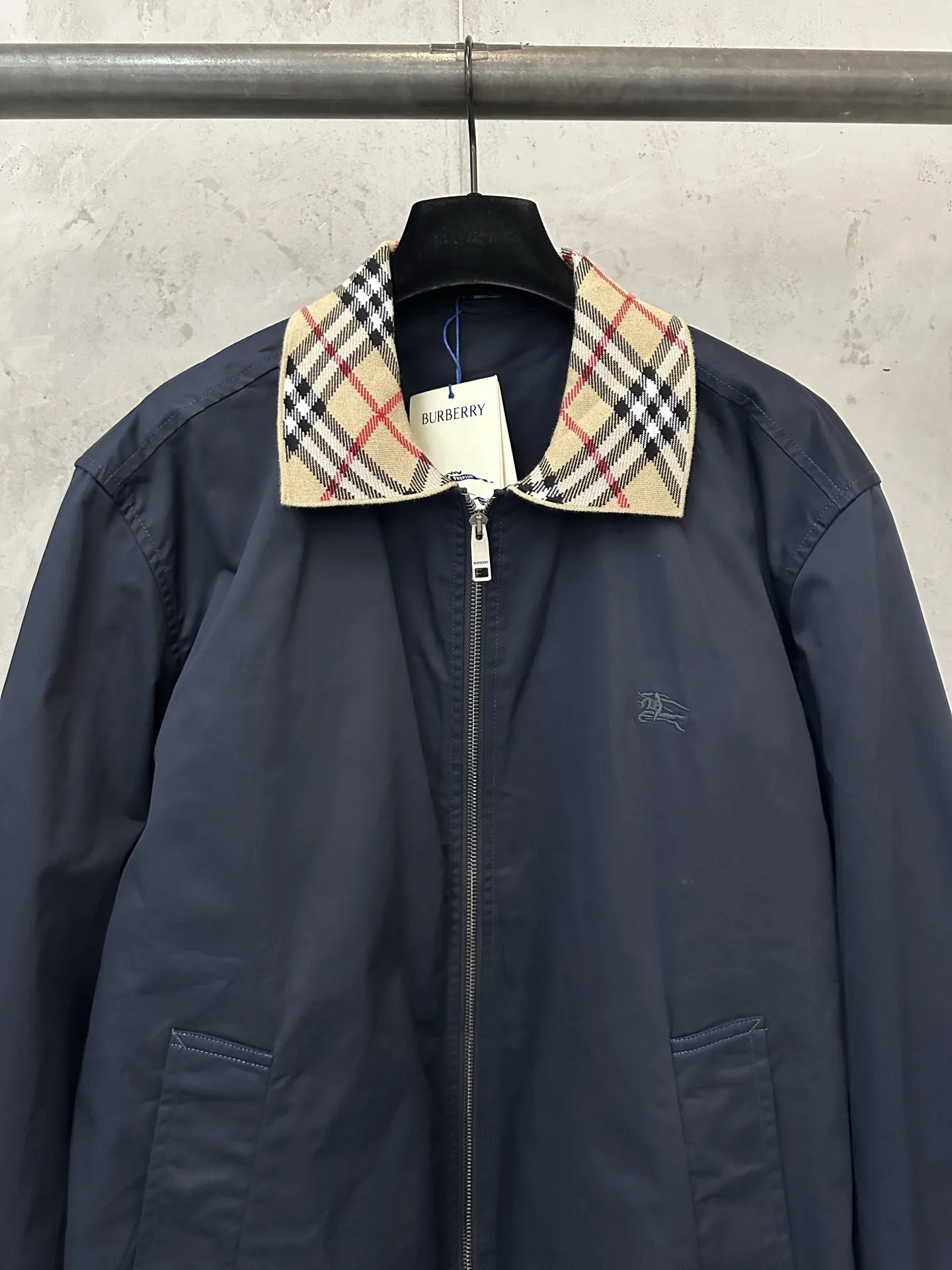 Glenfields Check-Collar Harrington Jacket D29023716 — view 3