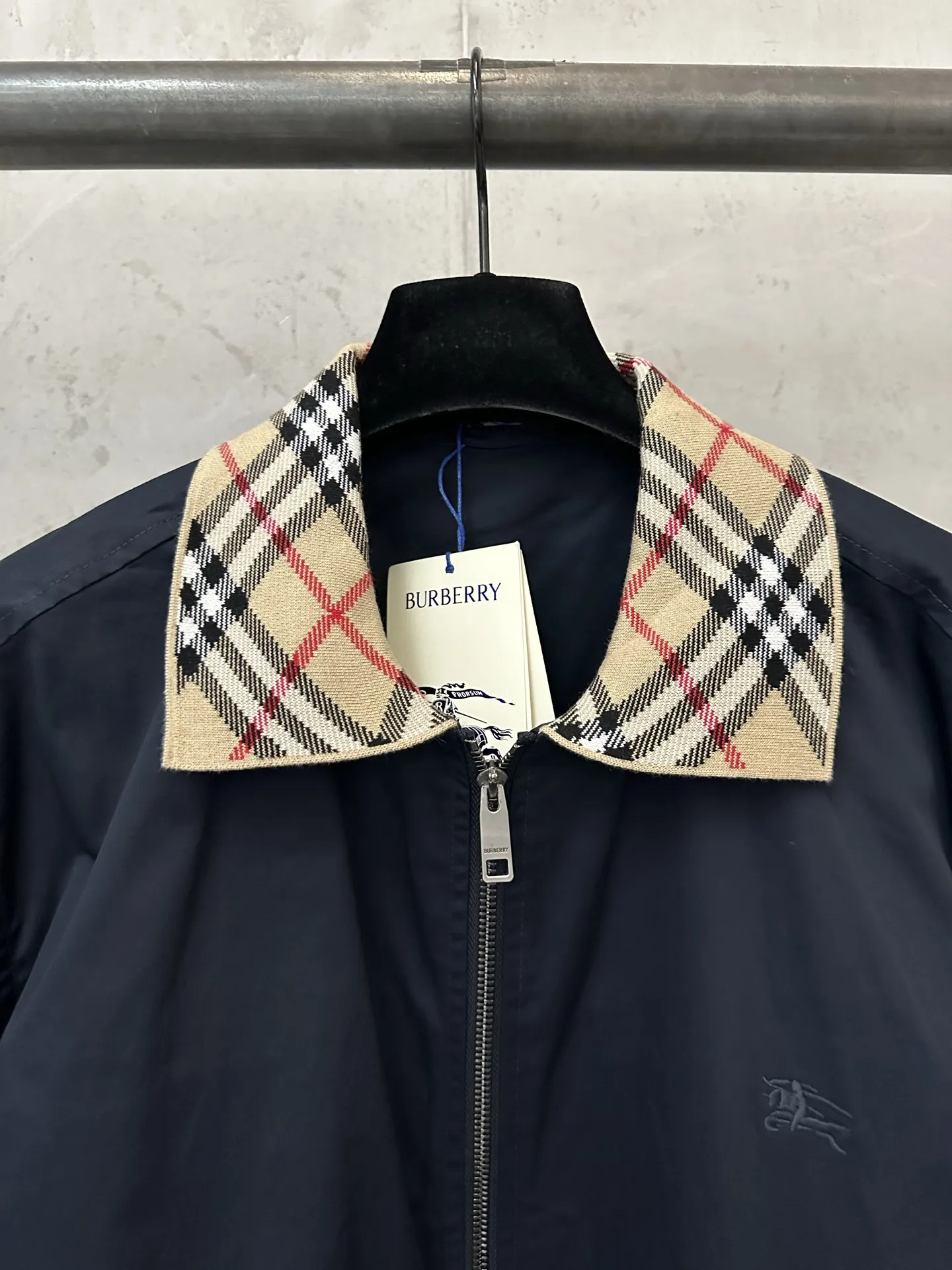 Glenfields Check-Collar Harrington Jacket D29023716 — view 5