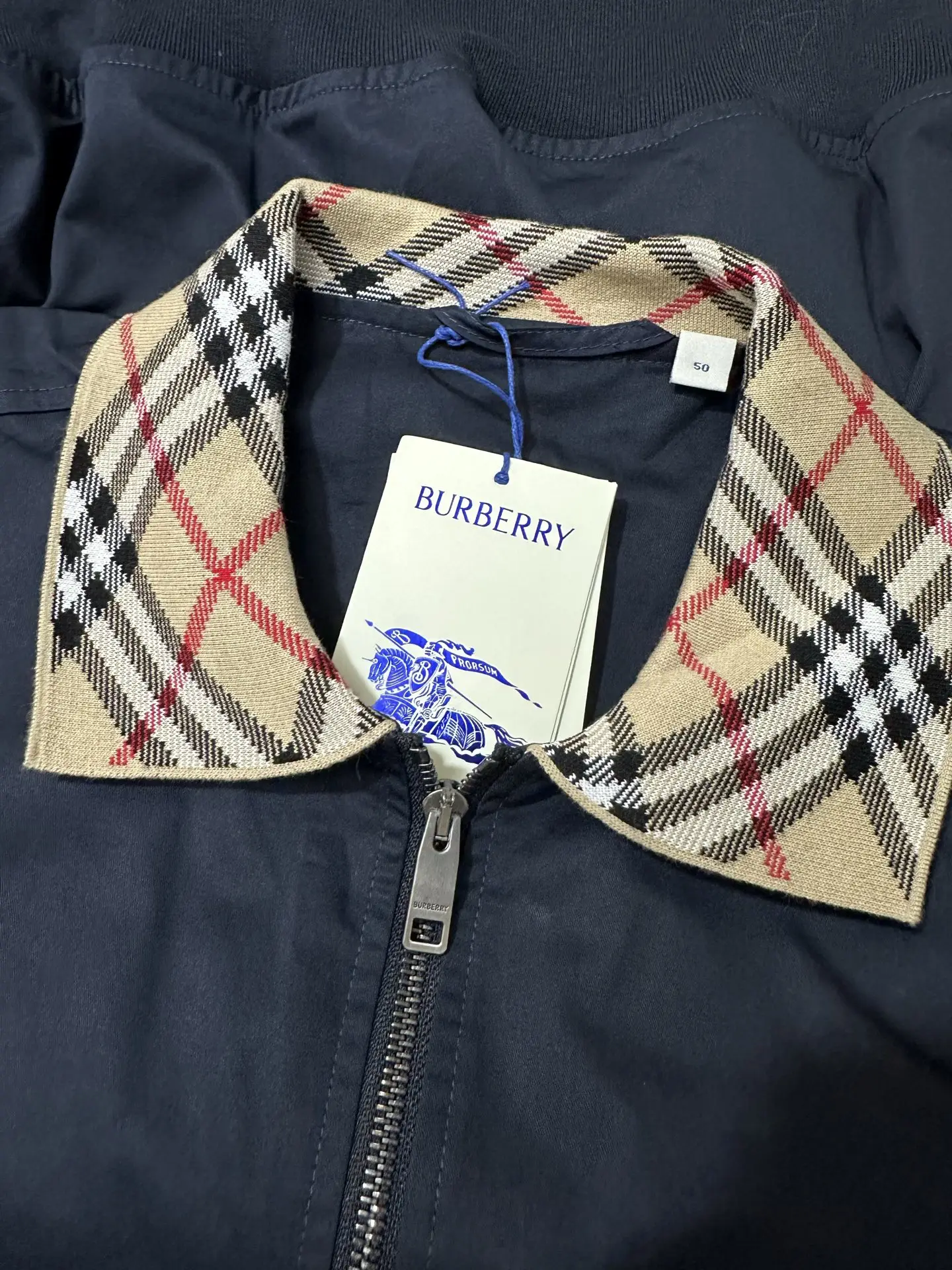 Glenfields Check-Collar Harrington Jacket D29023716 — view 6