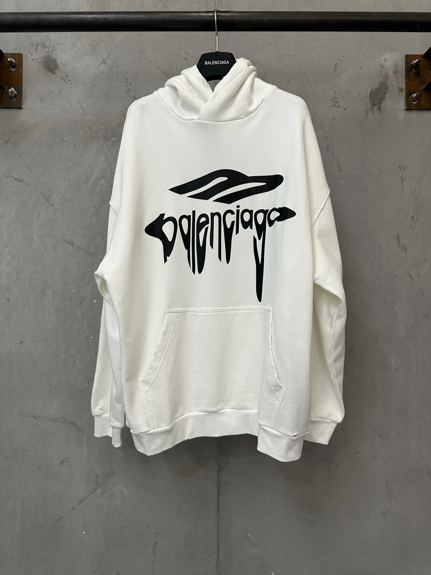 Logo Print Oversized Cotton Hoodie D29018882