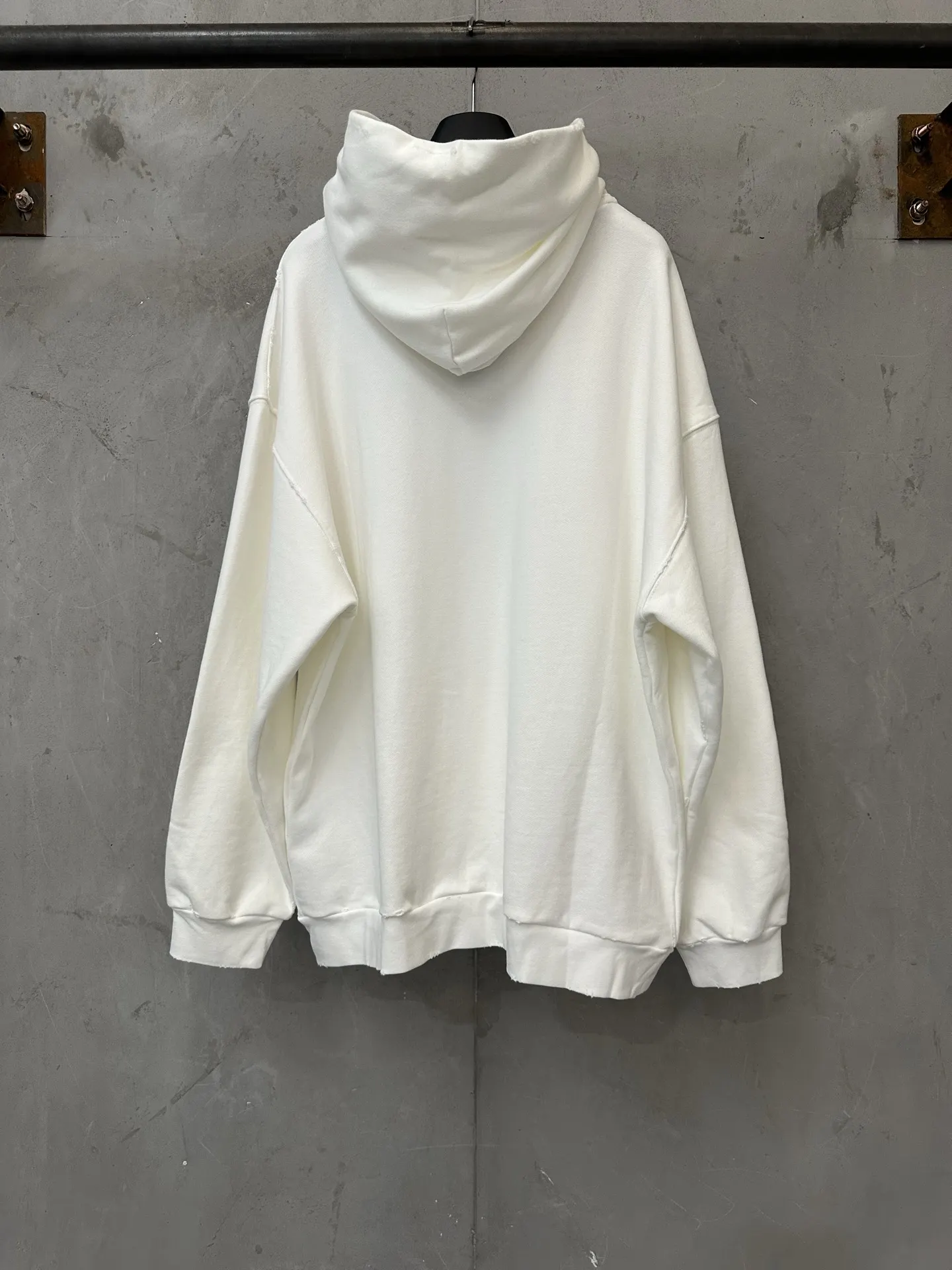 Logo Print Oversized Cotton Hoodie D29018882 — view 2