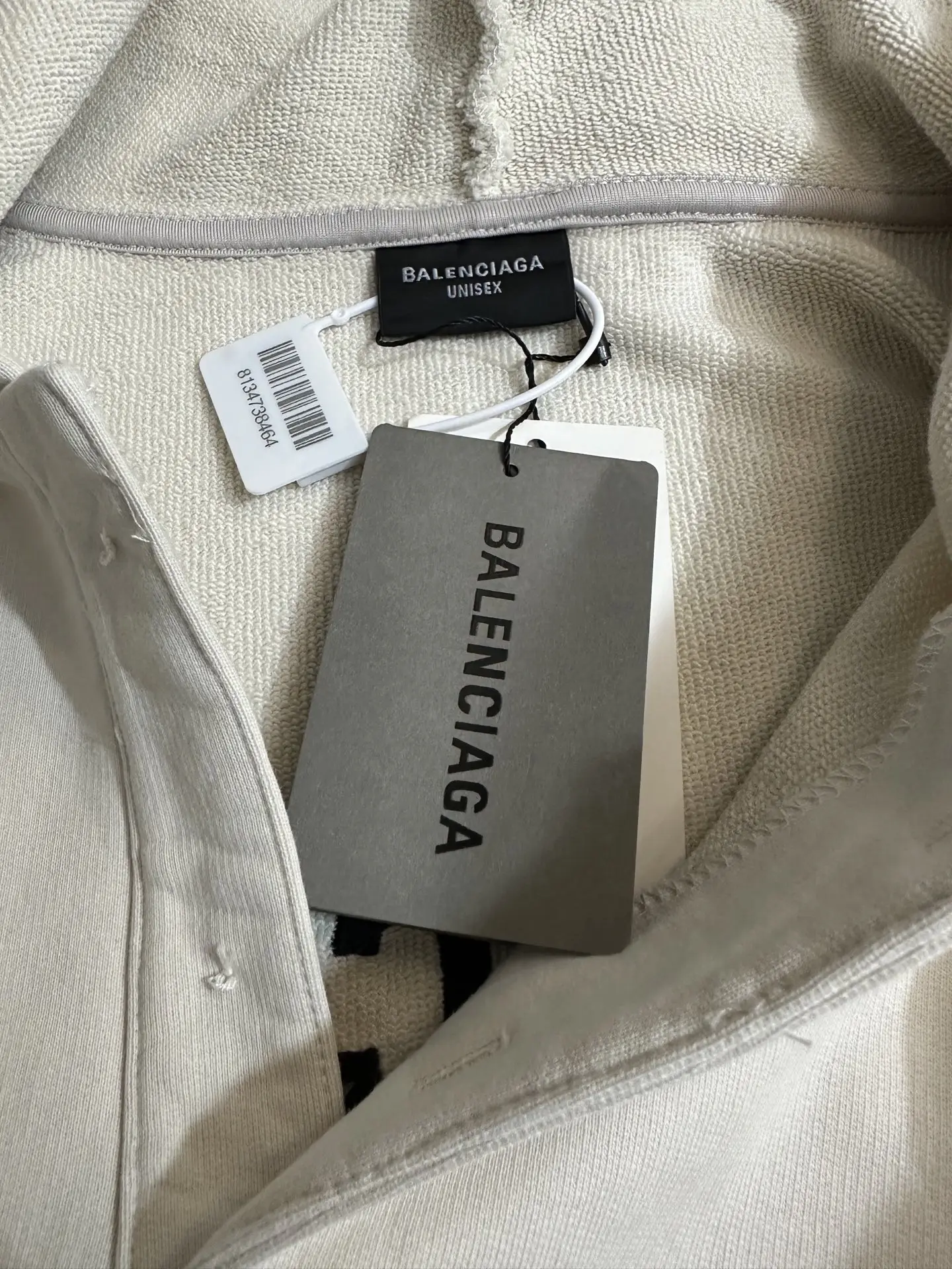 Logo Embroidered Open-Neck Hoodie D29018941 — view 7