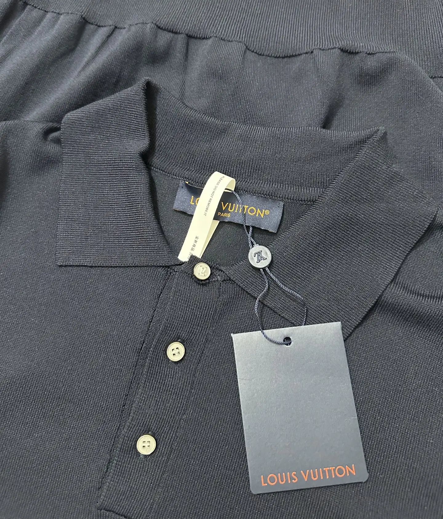 Silk and Wool Blend Long-Sleeve Polo Shirt D29018905 — view 6