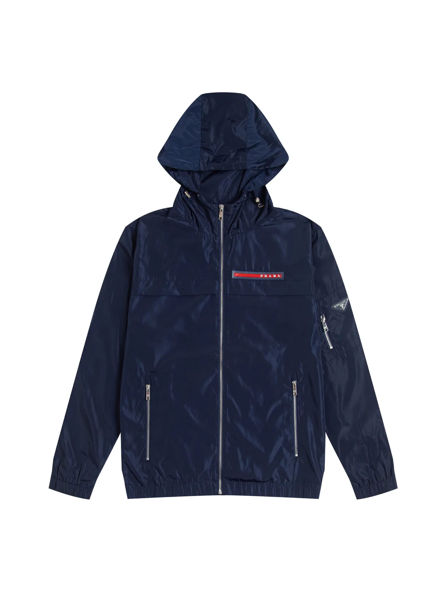 Logo-Patch Hooded Windbreaker Jacket D29016087