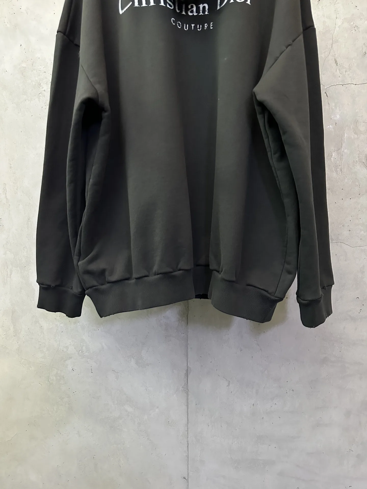 Distressed Logo-Print Cotton-Jersey Hoodie D29020536 — view 6