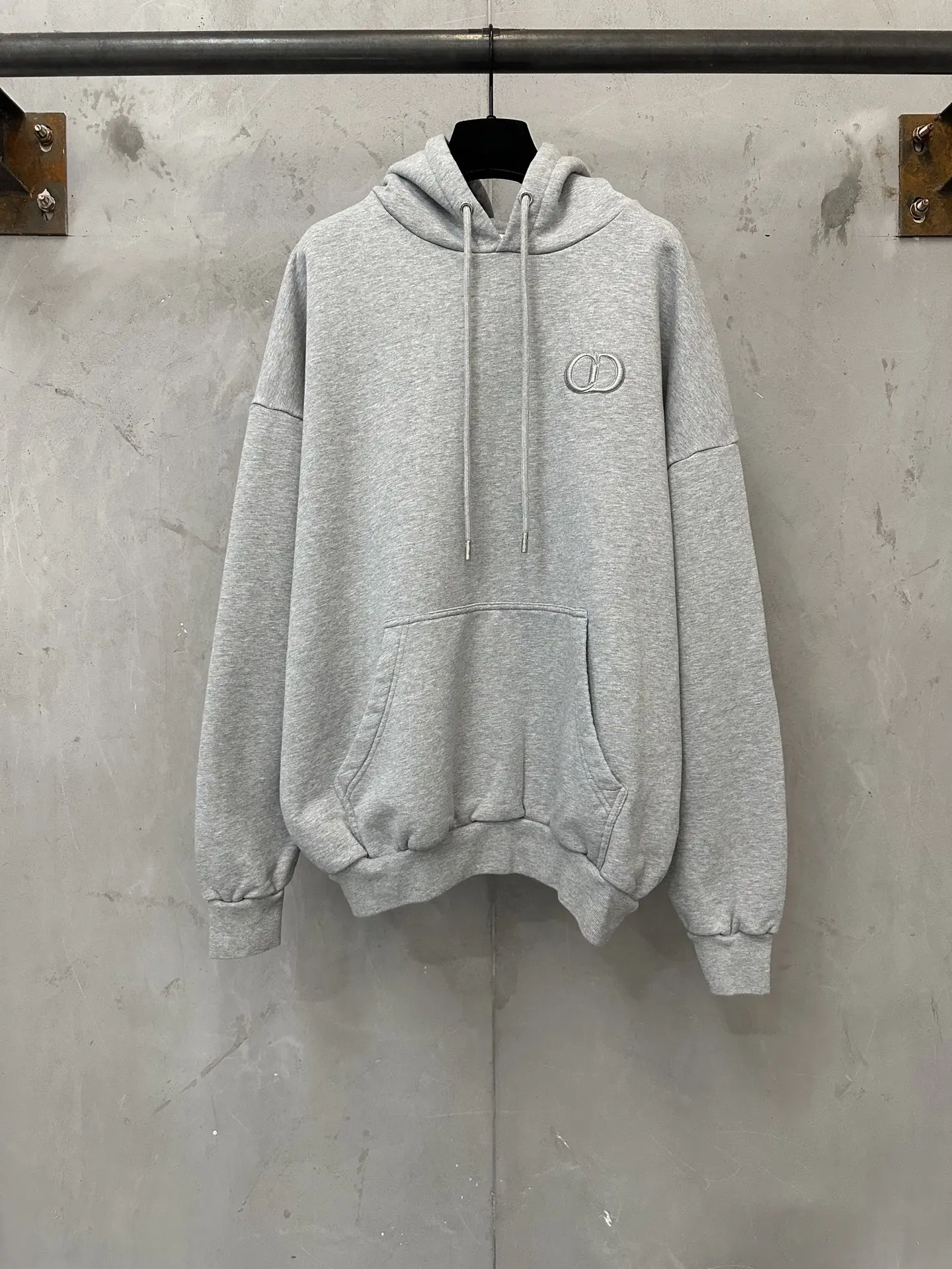 CD Icon Embroidered Cotton-Jersey Hoodie D29018835