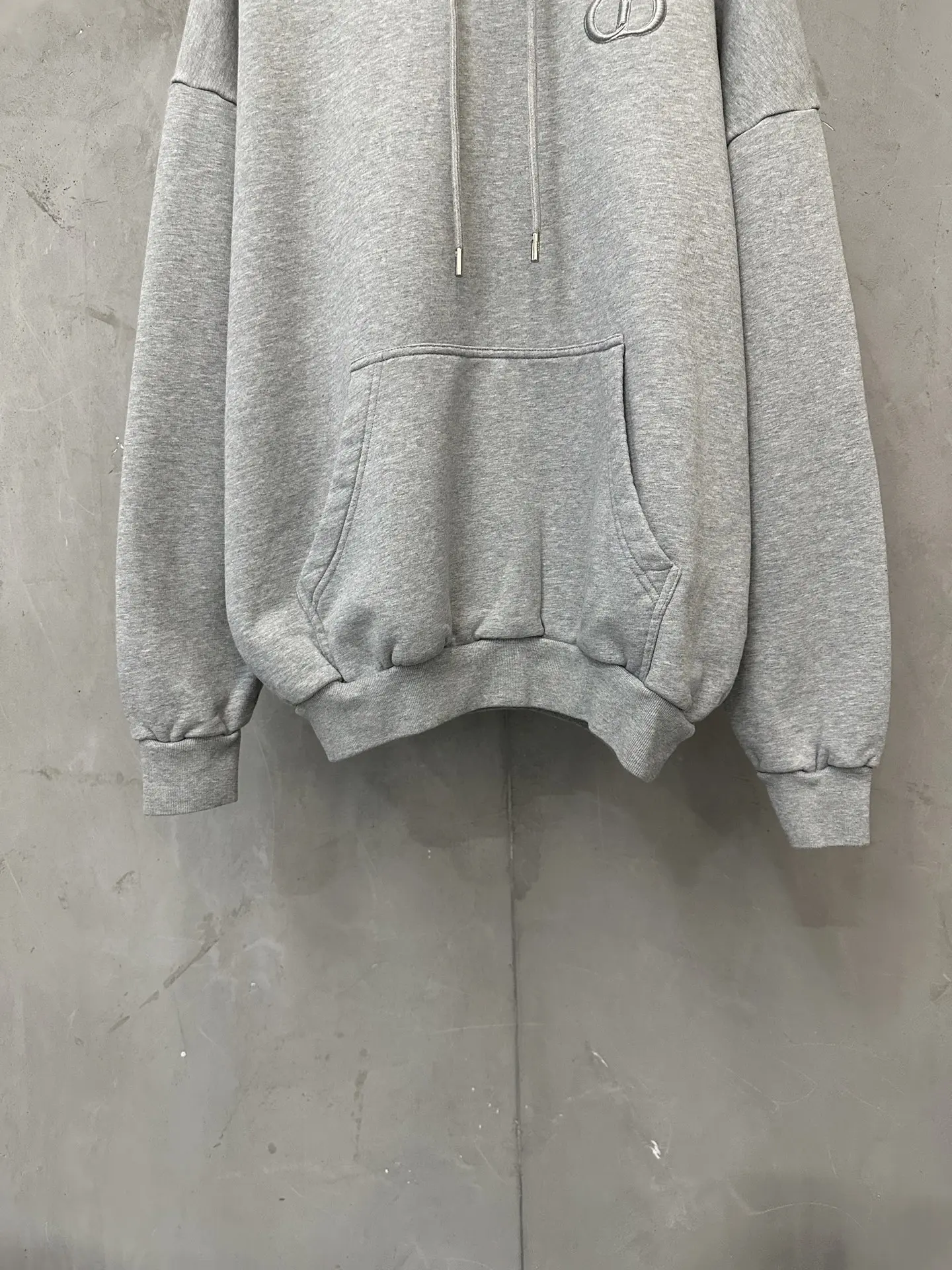CD Icon Embroidered Cotton-Jersey Hoodie D29018835 — view 4