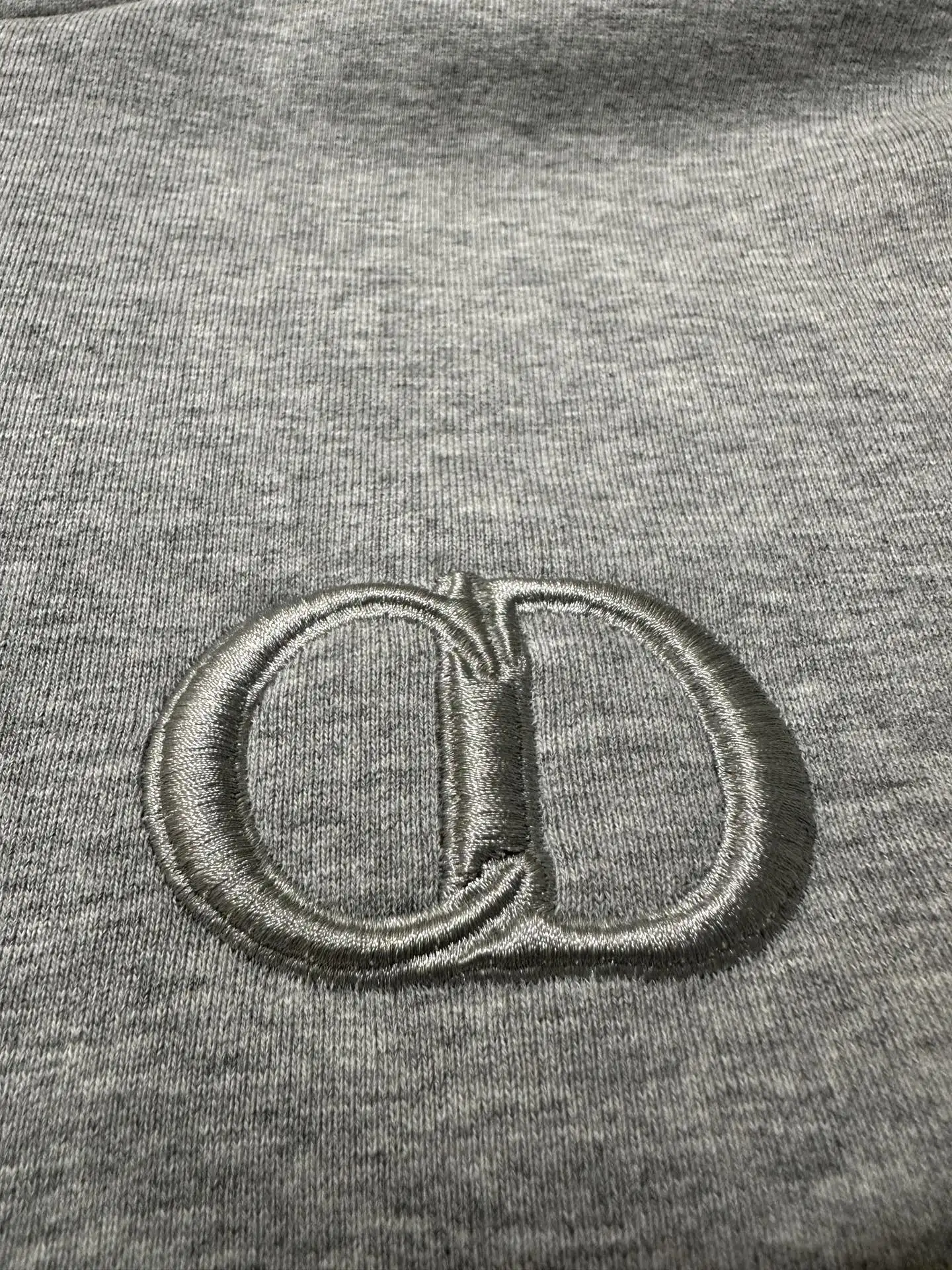 CD Icon Embroidered Cotton-Jersey Hoodie D29018835 — view 8