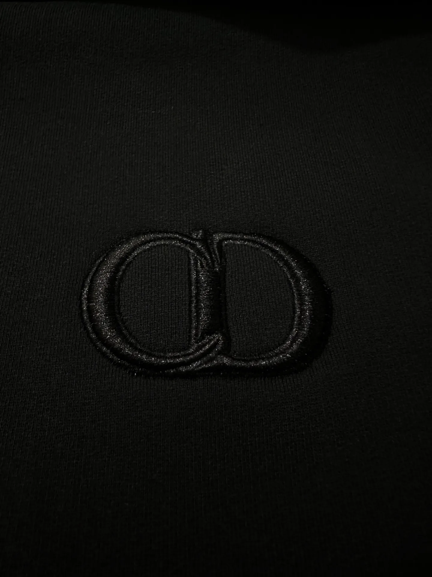 CD Logo Embroidered Cotton-Fleece Hoodie D29018836 — view 7