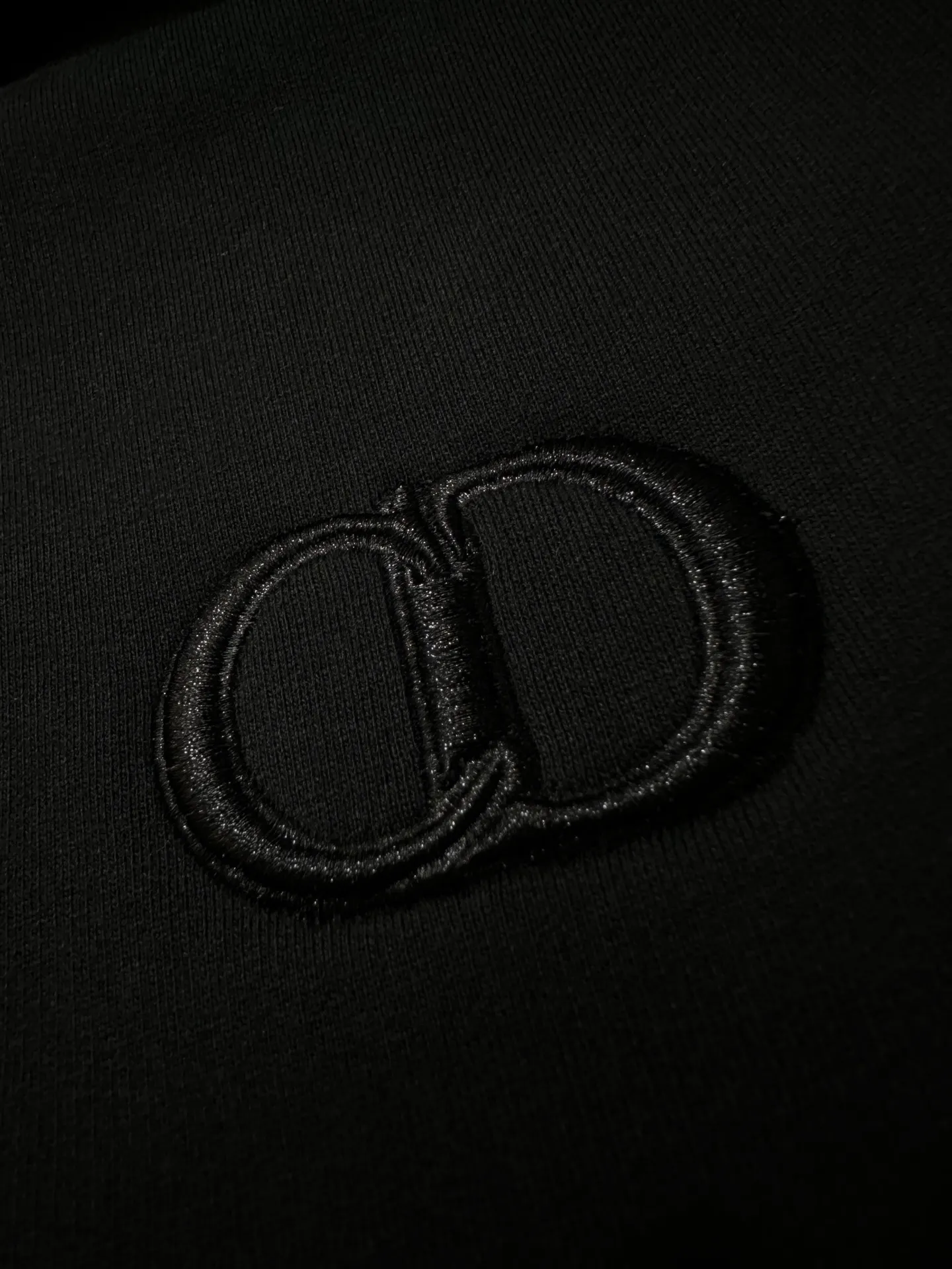 CD Logo Embroidered Cotton-Fleece Hoodie D29018836 — view 8