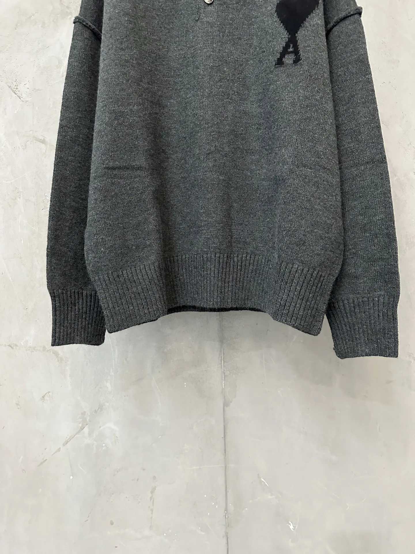 Ami de Coeur Alpaca-Blend Knit Polo Sweater D30023098 — view 4