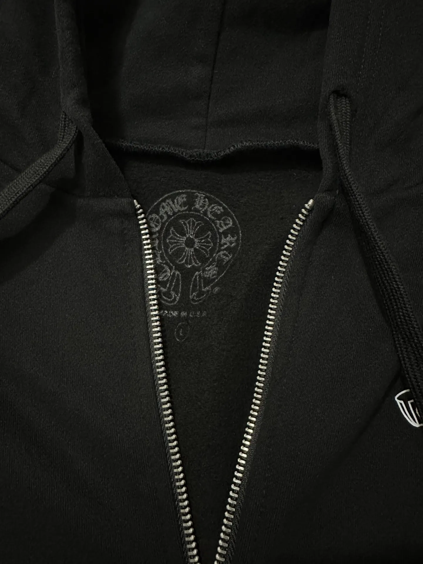 Logo-Print Zip-Up Cotton Hoodie D30023137 — view 7