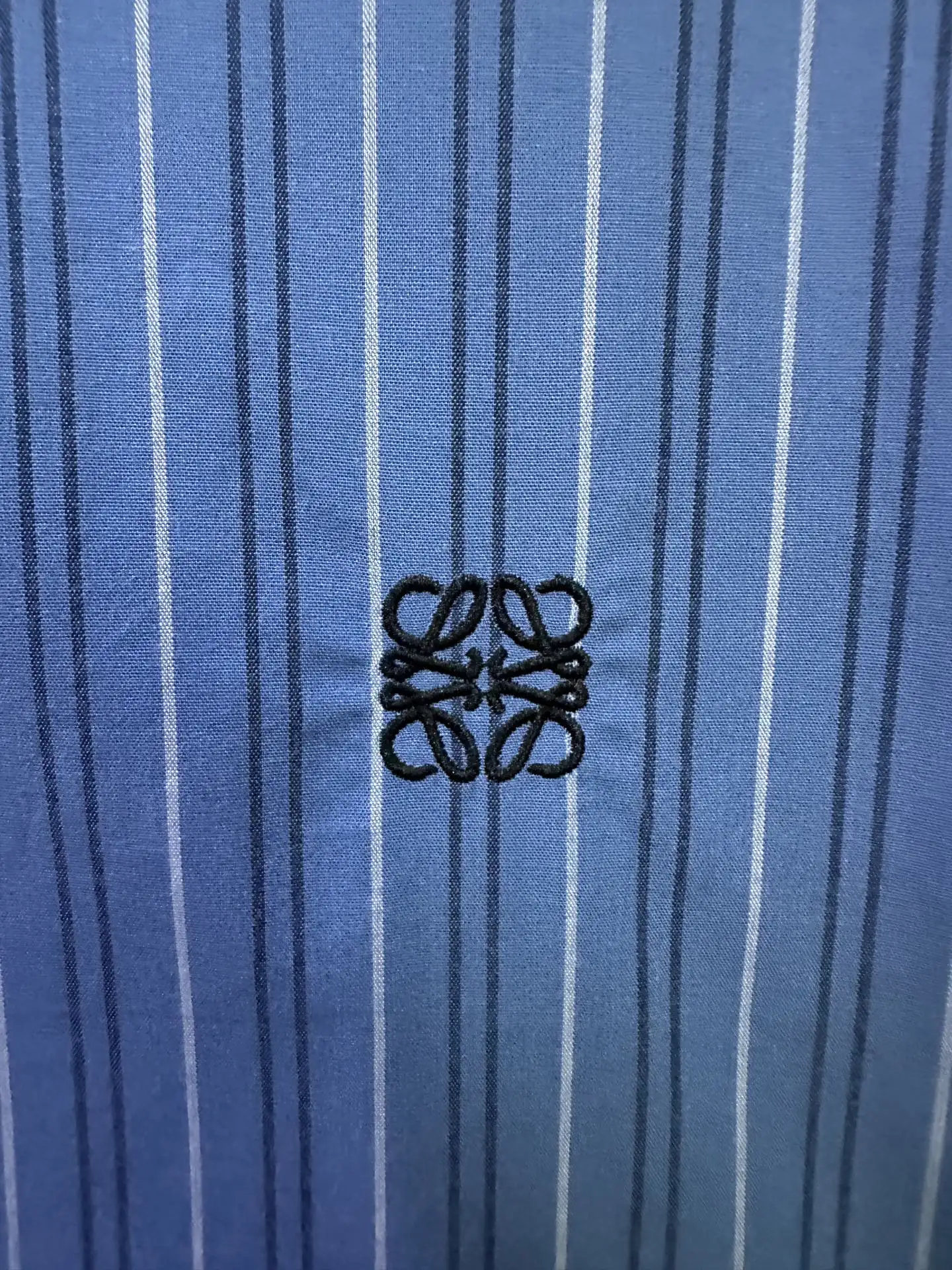 Contrast Collar Striped Cotton Shirt D30015303 — view 8
