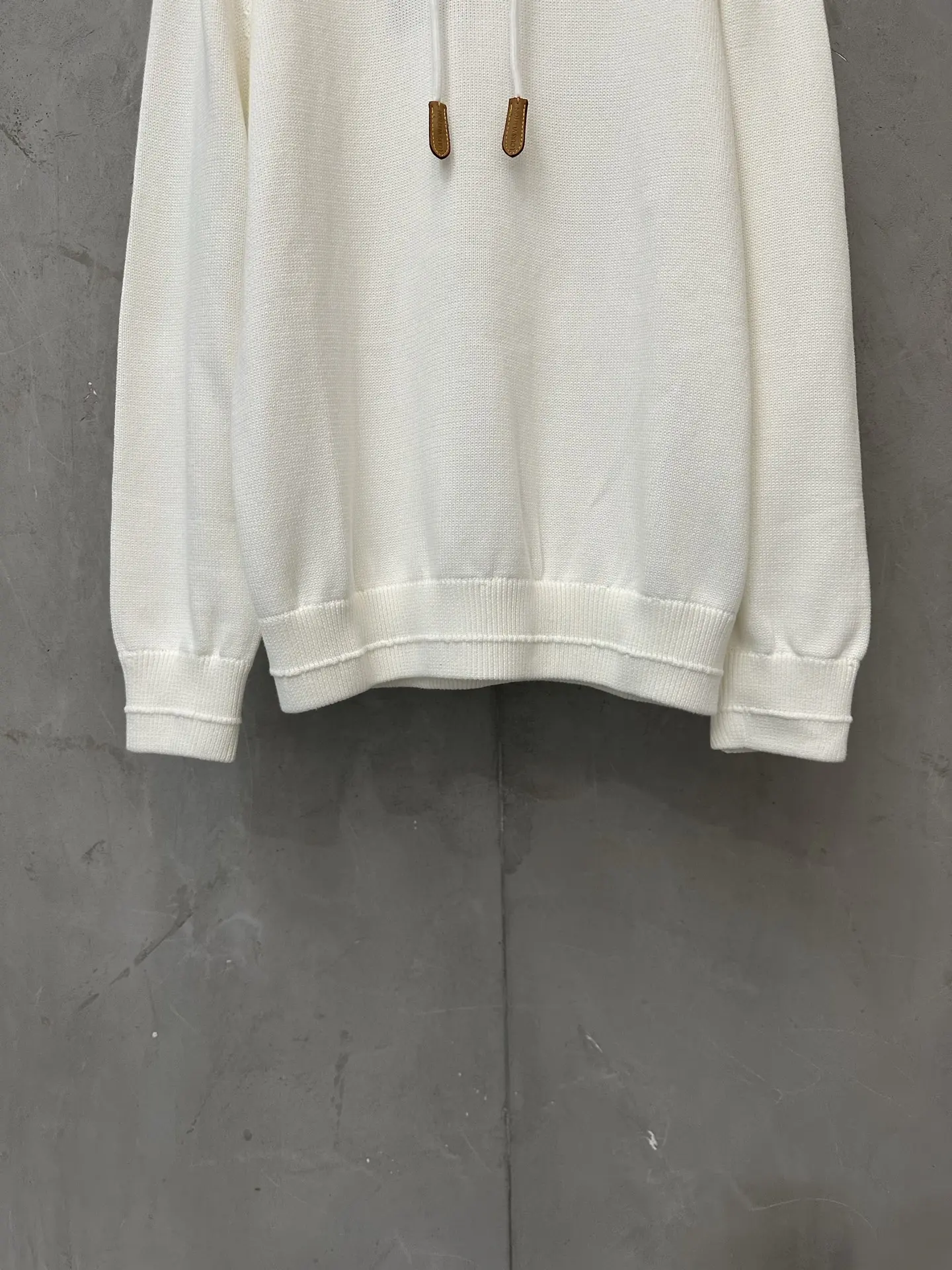 Logo-Embroidered Cotton Knit Hoodie D30023733 — view 4