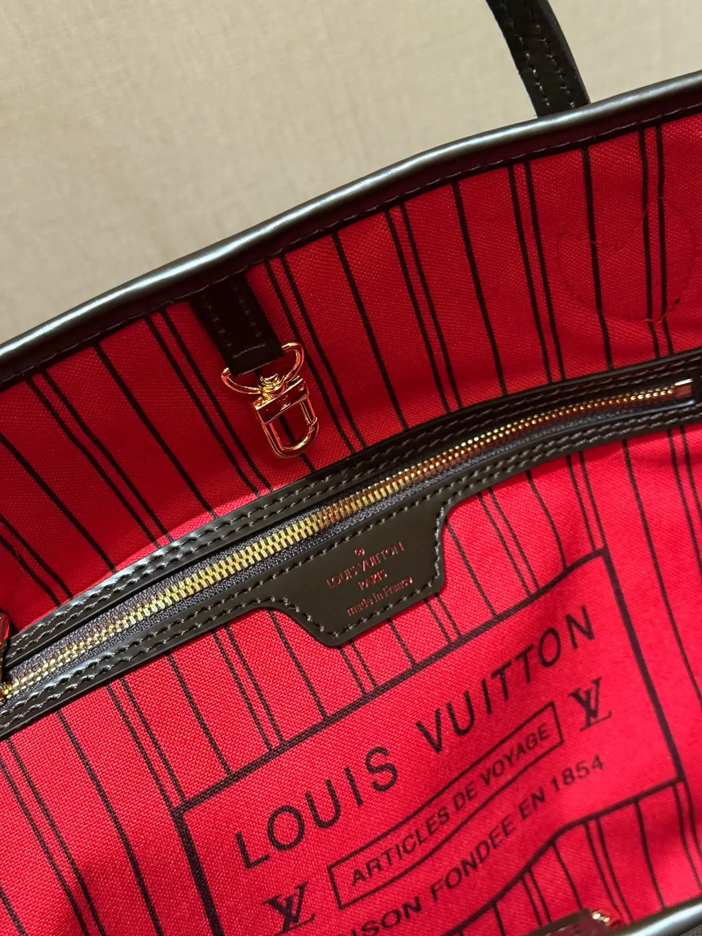 Neverfull Damier Ebene Tote Bag D30018055 — view 5
