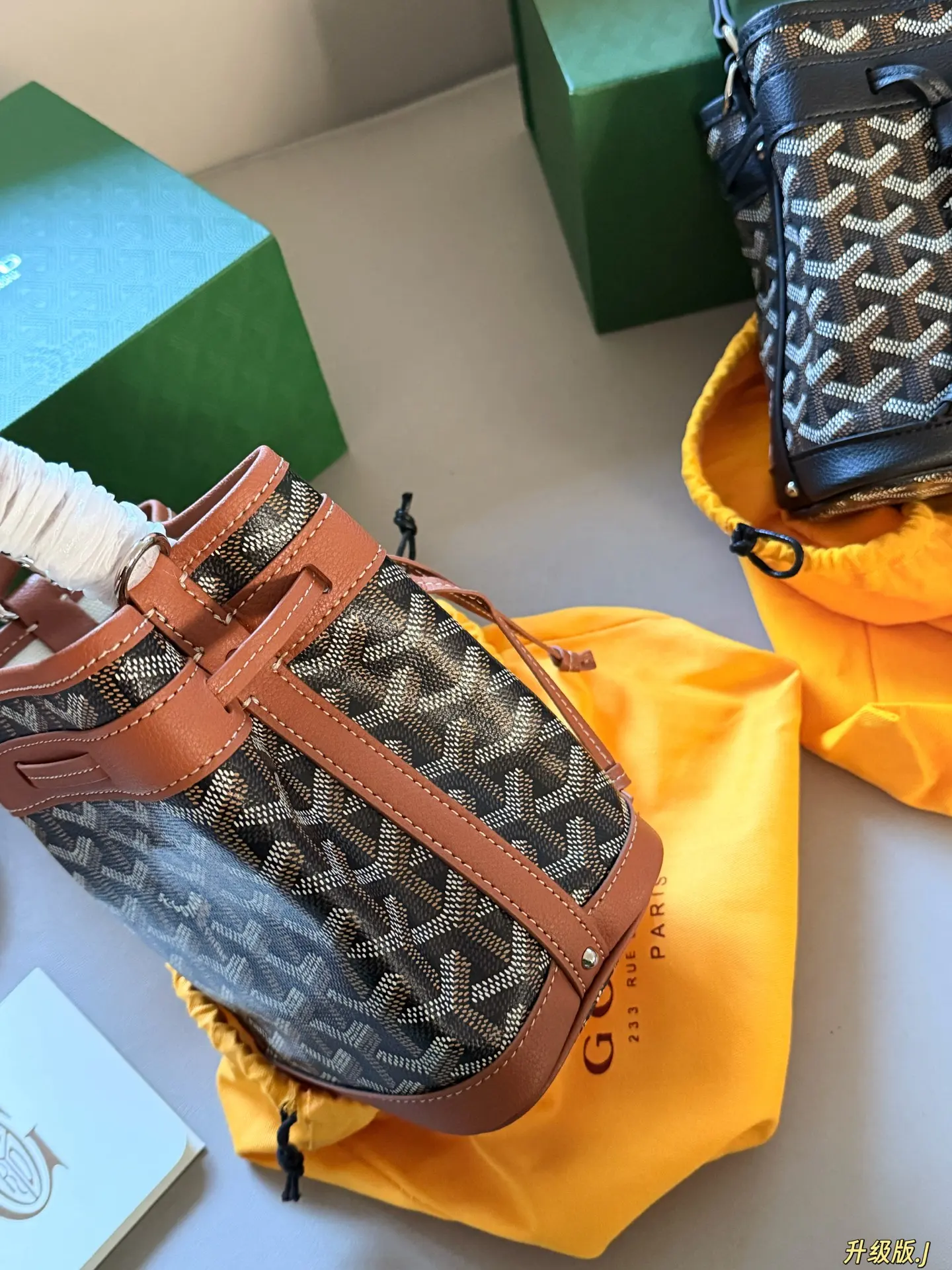 Goyard Petit Flot Monogram Bucket Bag D30018117 — view 3
