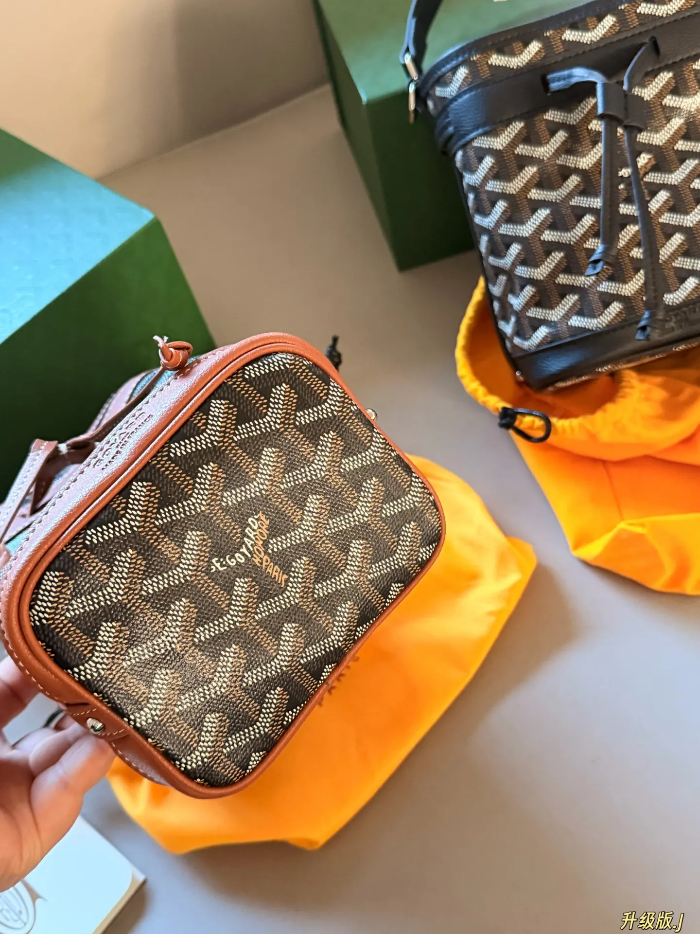 Goyard Petit Flot Monogram Bucket Bag D30018117 — view 4