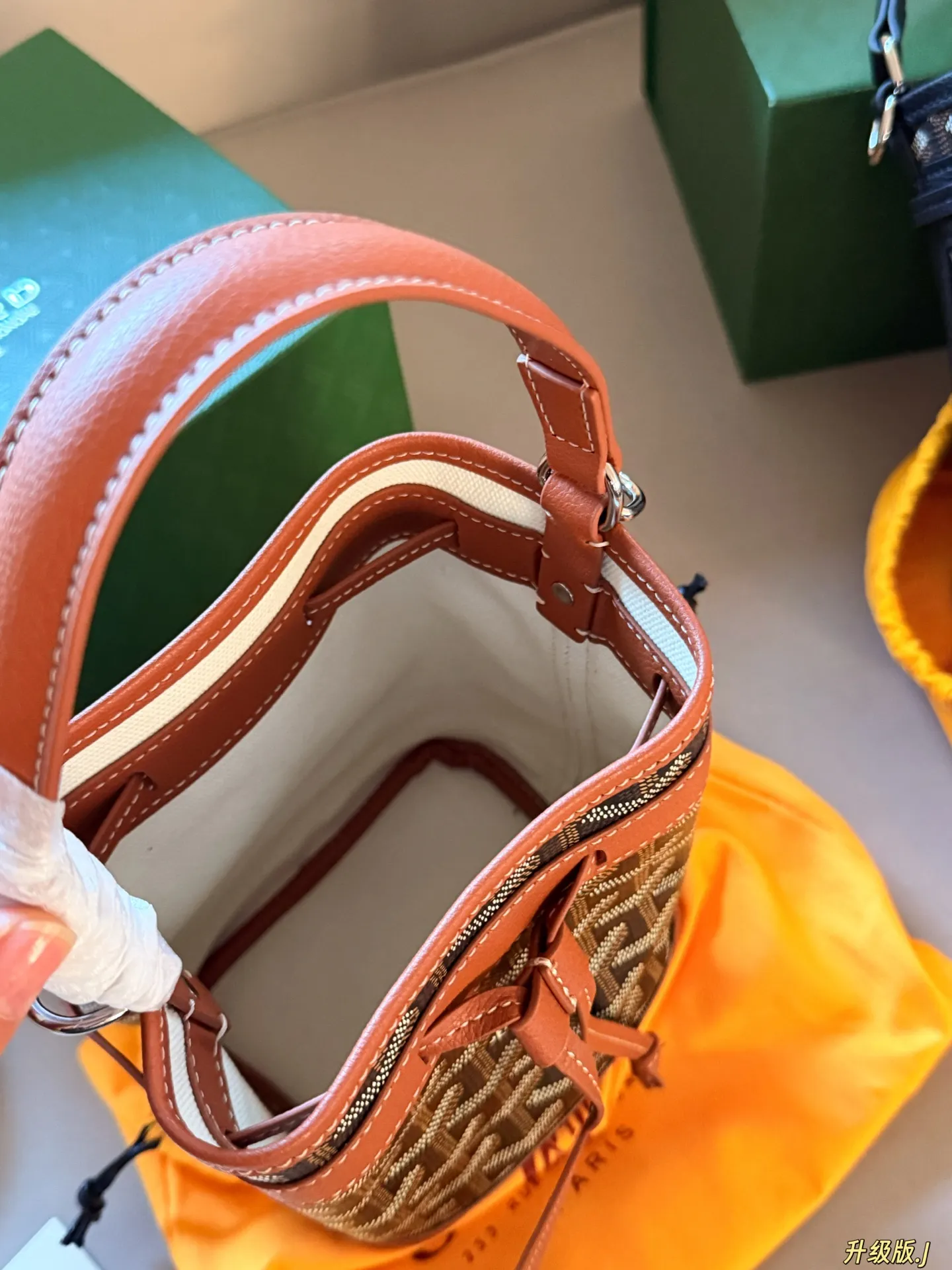 Goyard Petit Flot Monogram Bucket Bag D30018117 — view 5