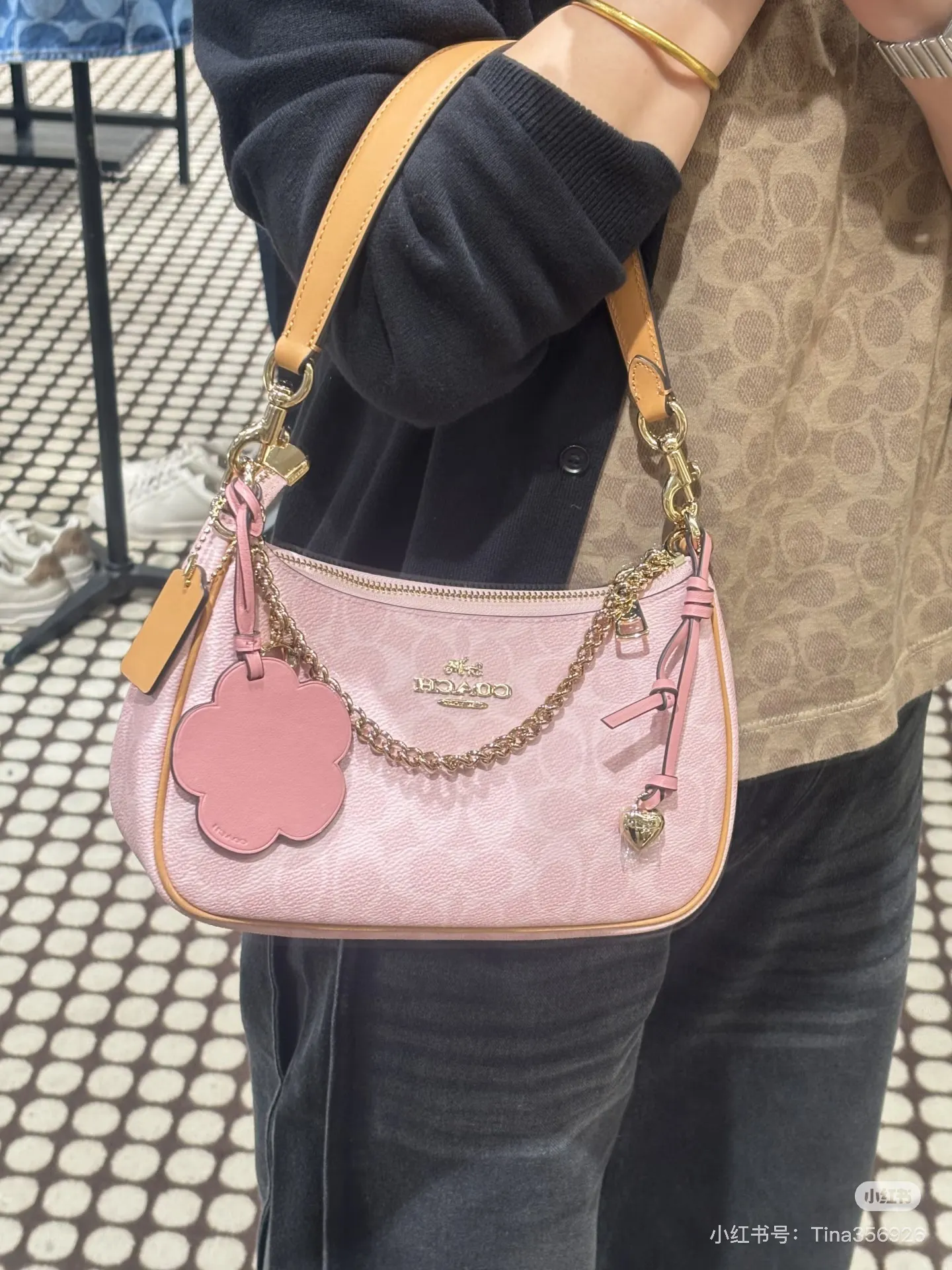 Coach Signature Canvas Shoulder Bag D30018143