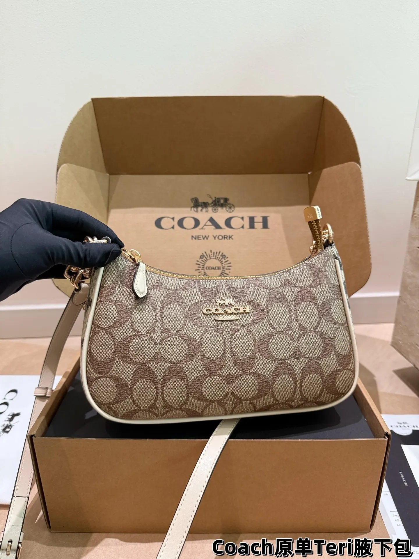 Coach Teri Monogram Shoulder Bag D30018145 — view 7