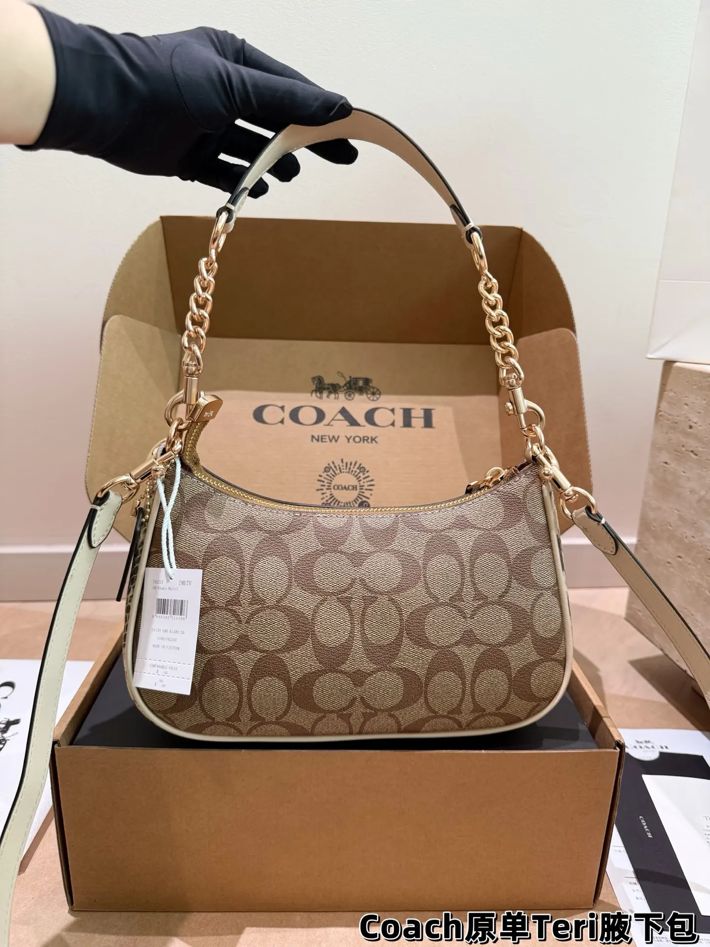 Coach Teri Monogram Shoulder Bag D30018145 — view 8
