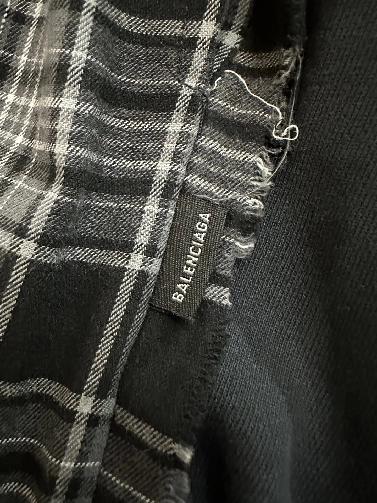 Plaid Paneled Wide-Leg Trousers D31011924 — view 8