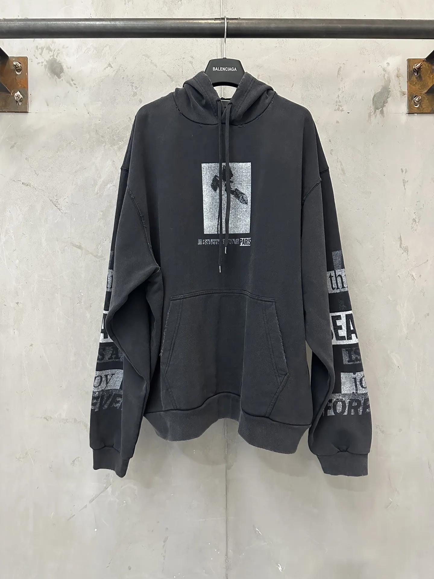 Eternal Rose Washed Cotton Hoodie D31020647