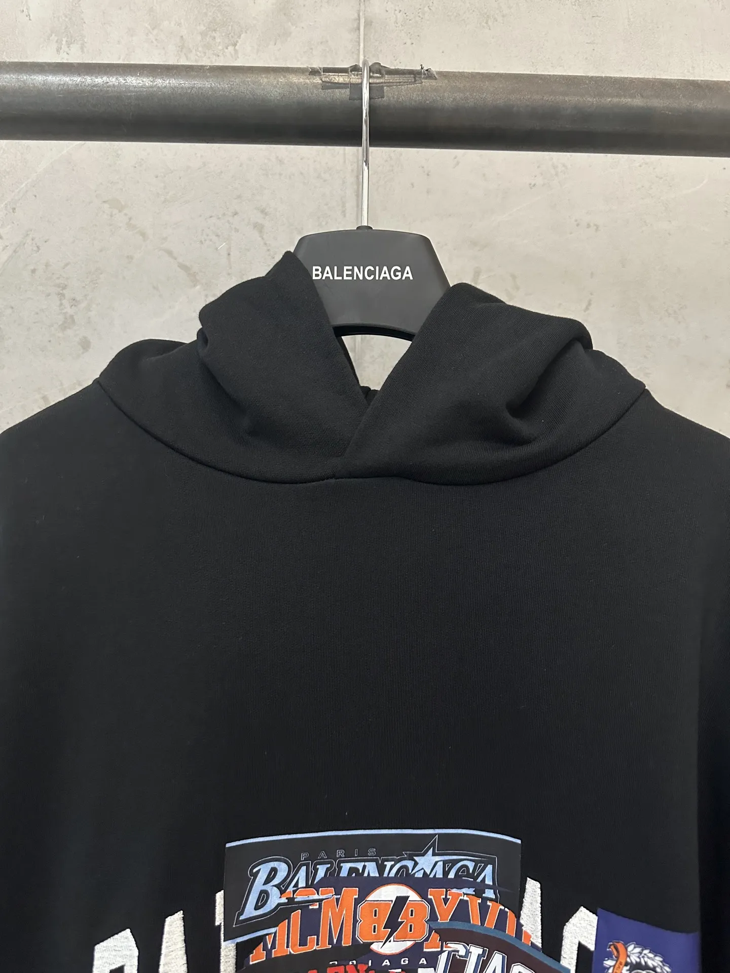 Sticker Stack Oversized Cotton Hoodie D31023155 — view 5