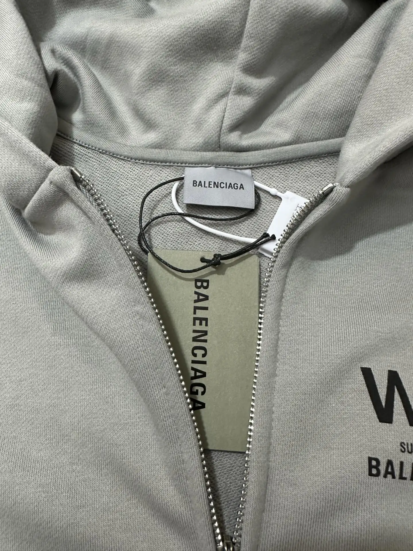 WFP Logo-Print Zip-Up Hoodie D31020526 — view 6