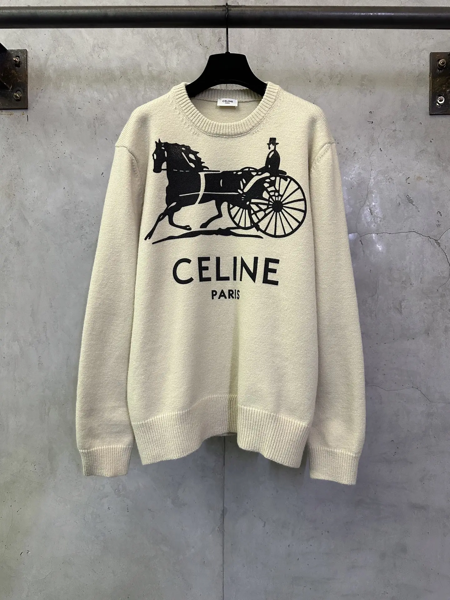 Celine Horse and Carriage Logo Knit Sweater D31012487