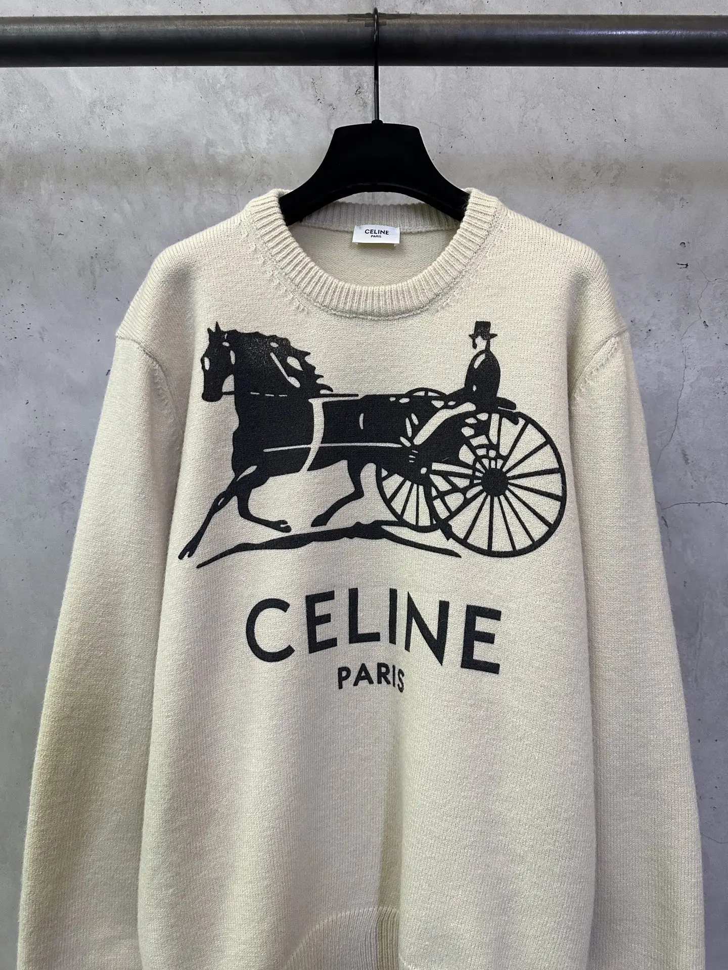 Celine Horse and Carriage Logo Knit Sweater D31012487 — view 3