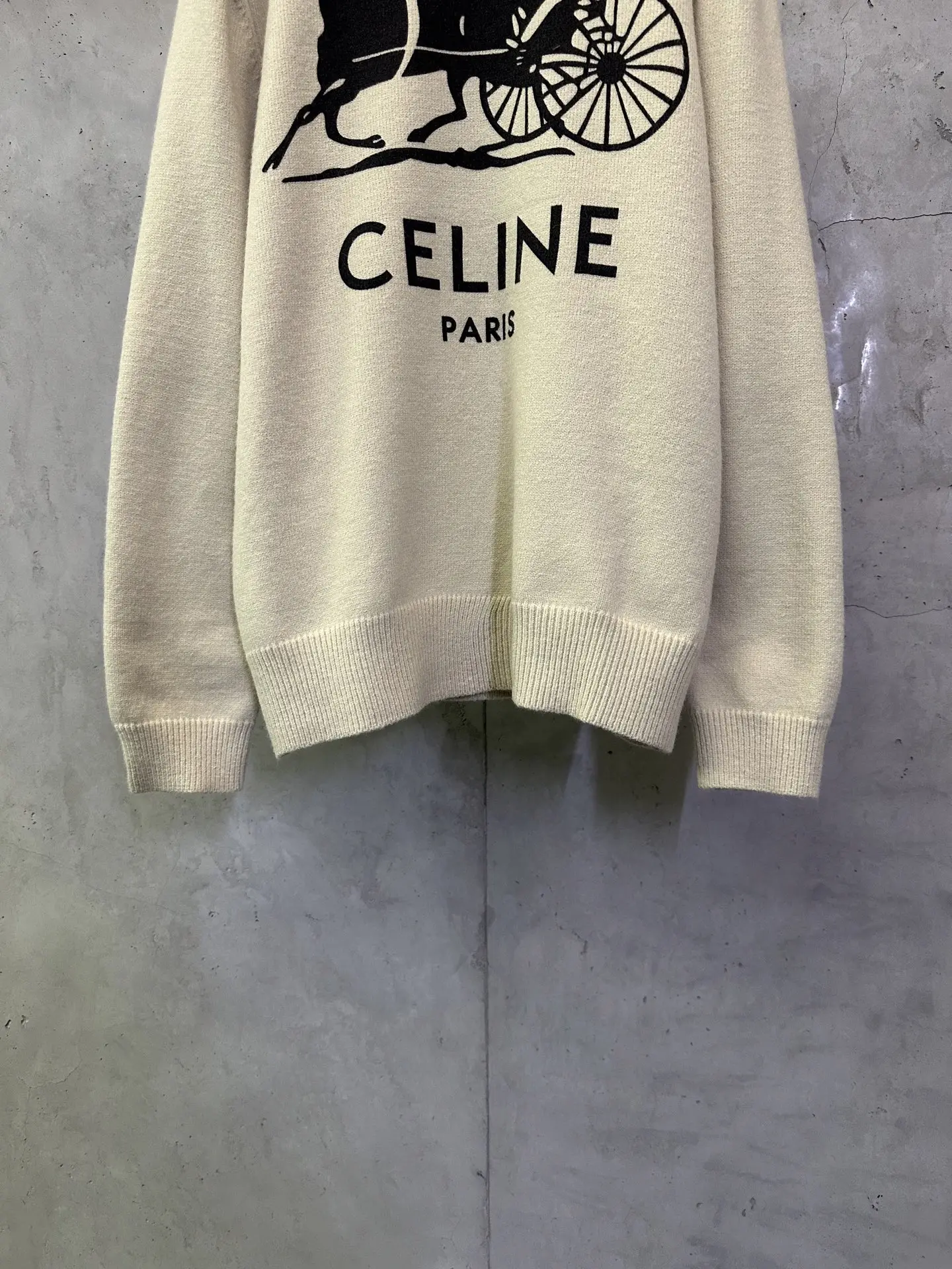 Celine Horse and Carriage Logo Knit Sweater D31012487 — view 4