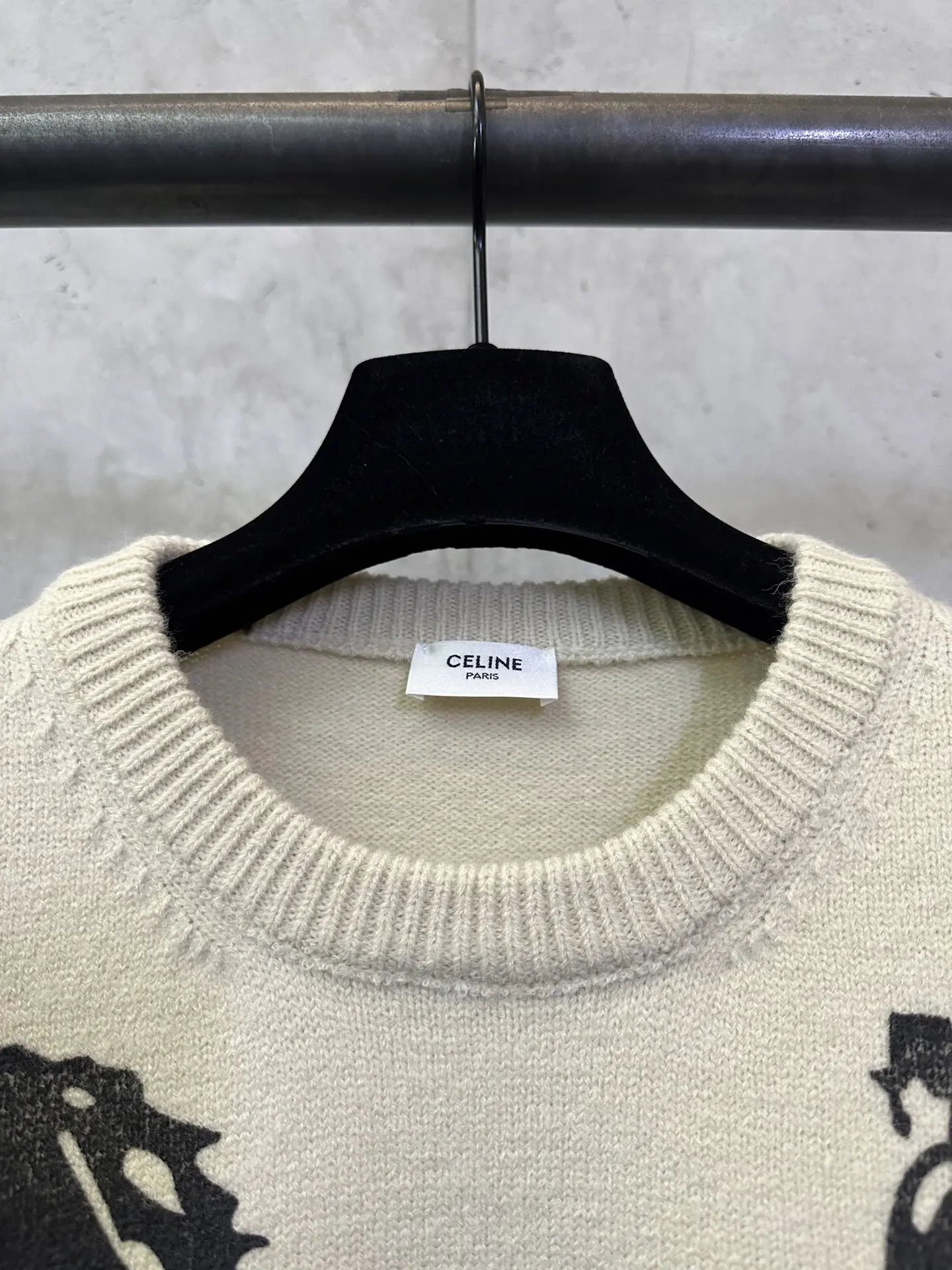 Celine Horse and Carriage Logo Knit Sweater D31012487 — view 7